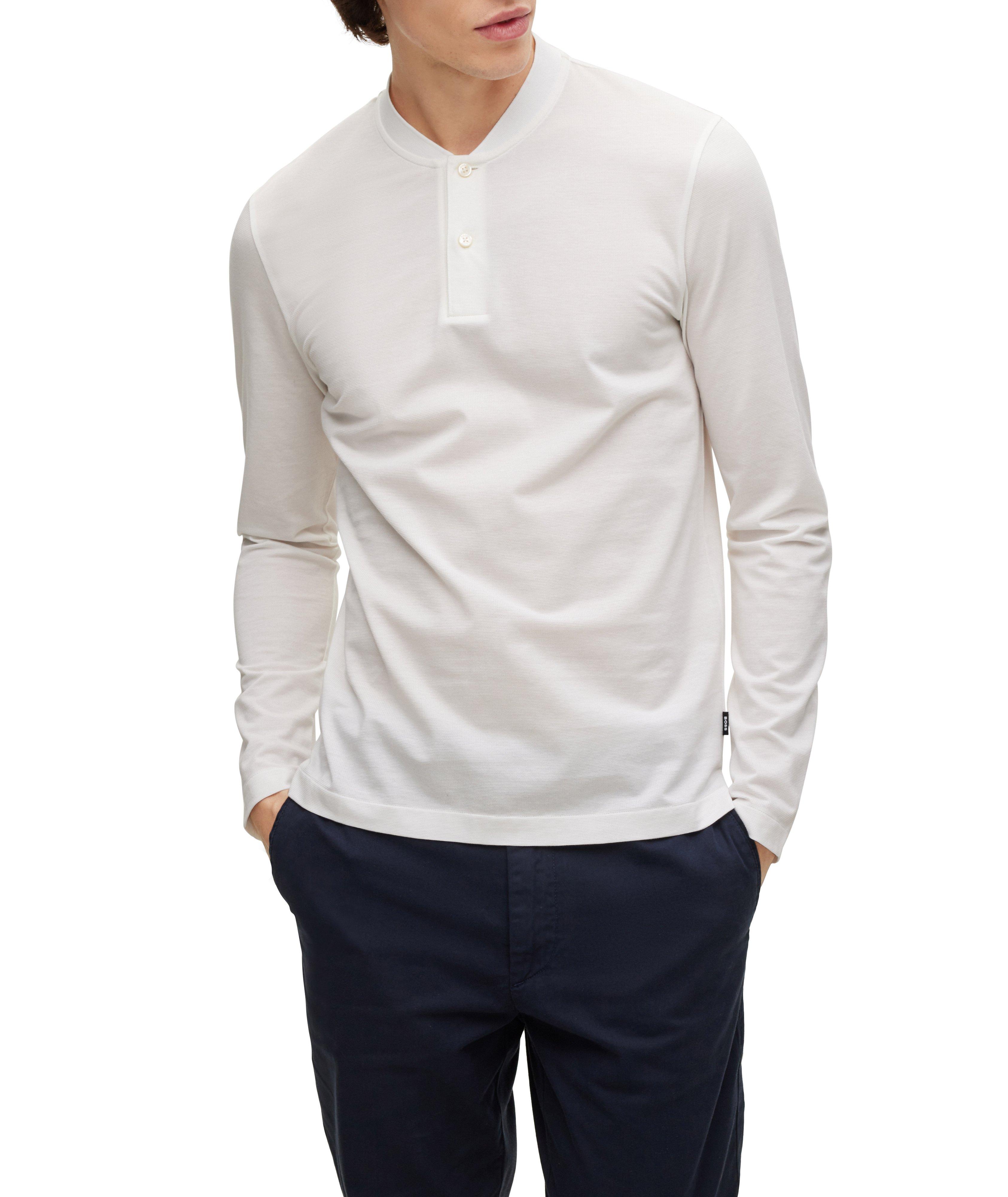 Mercerized Cotton Henley image 1