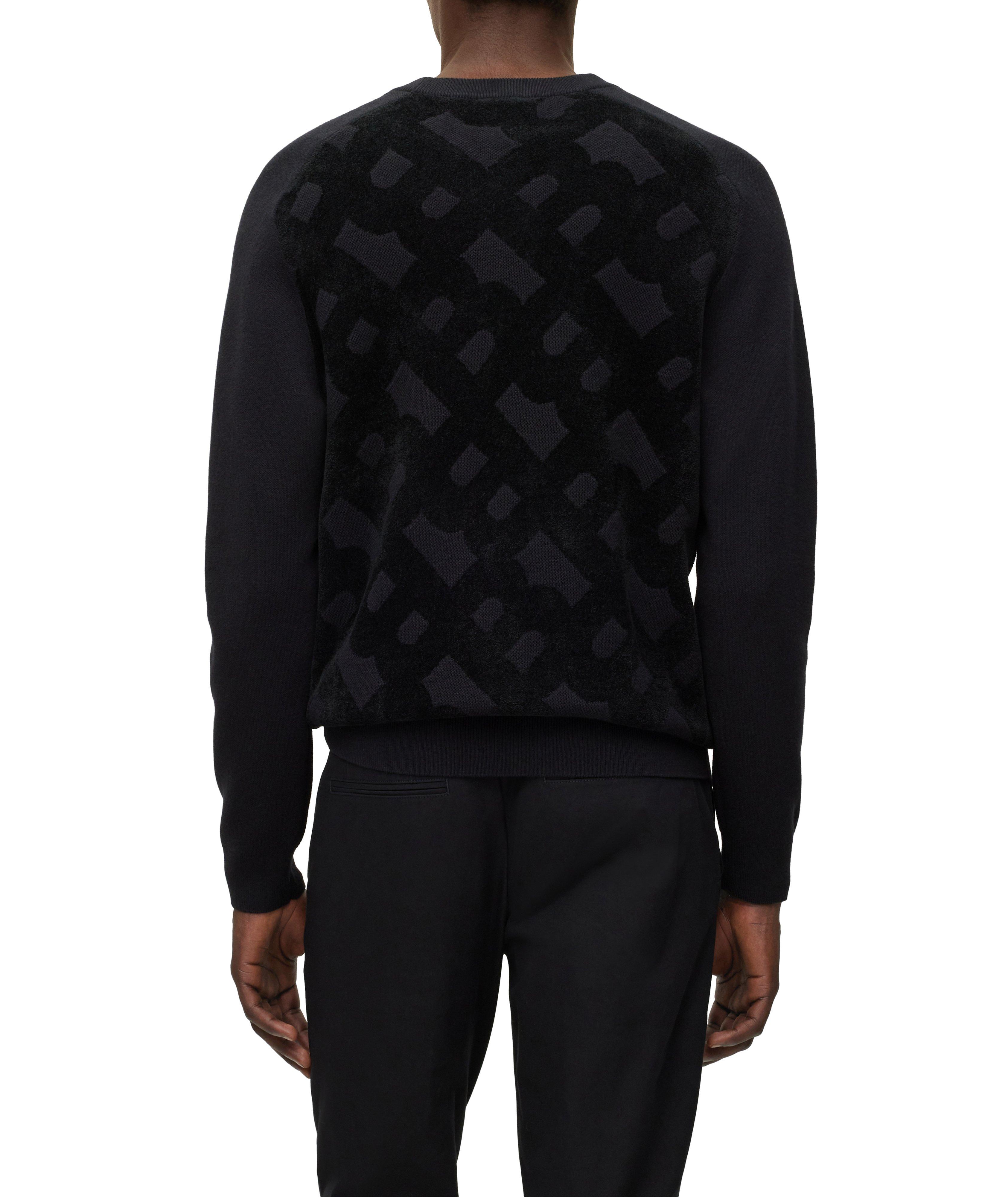 Monogram Jacquard Cotton-Blend Sweater image 2