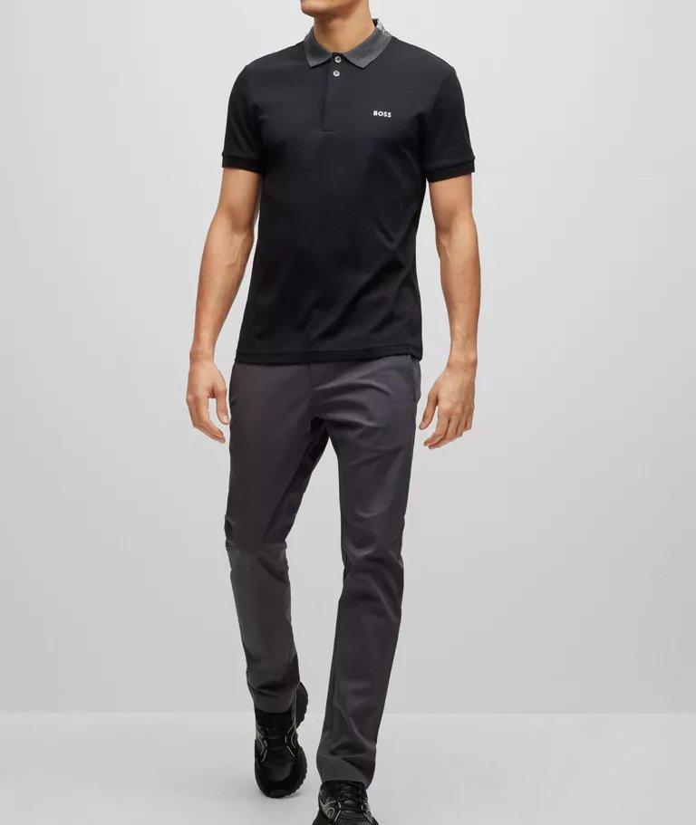 Polo en coton avec logo de coupe amincie image 3