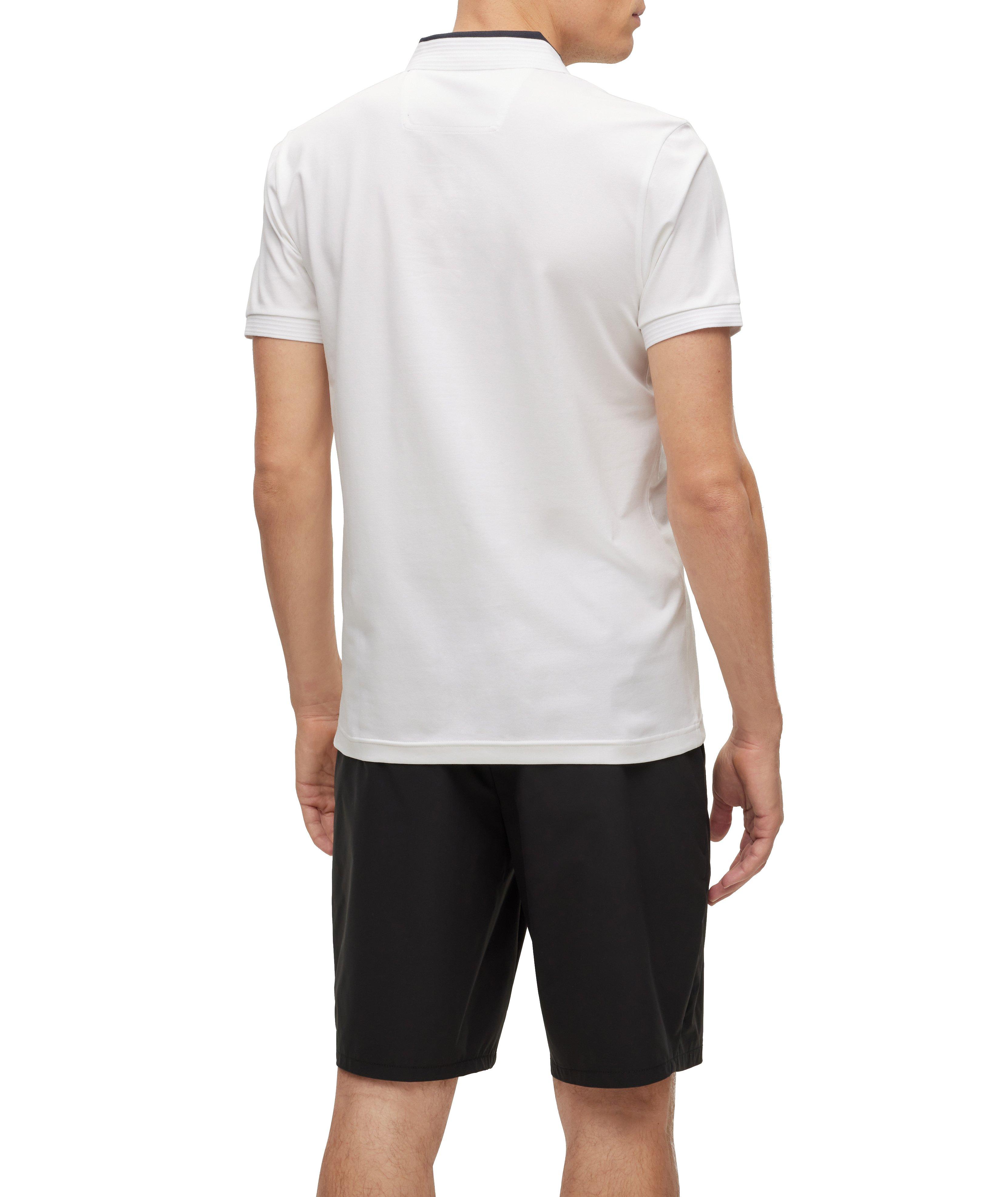 Slim-Fit Logo Inserts Stretch Cotton Polo image 2
