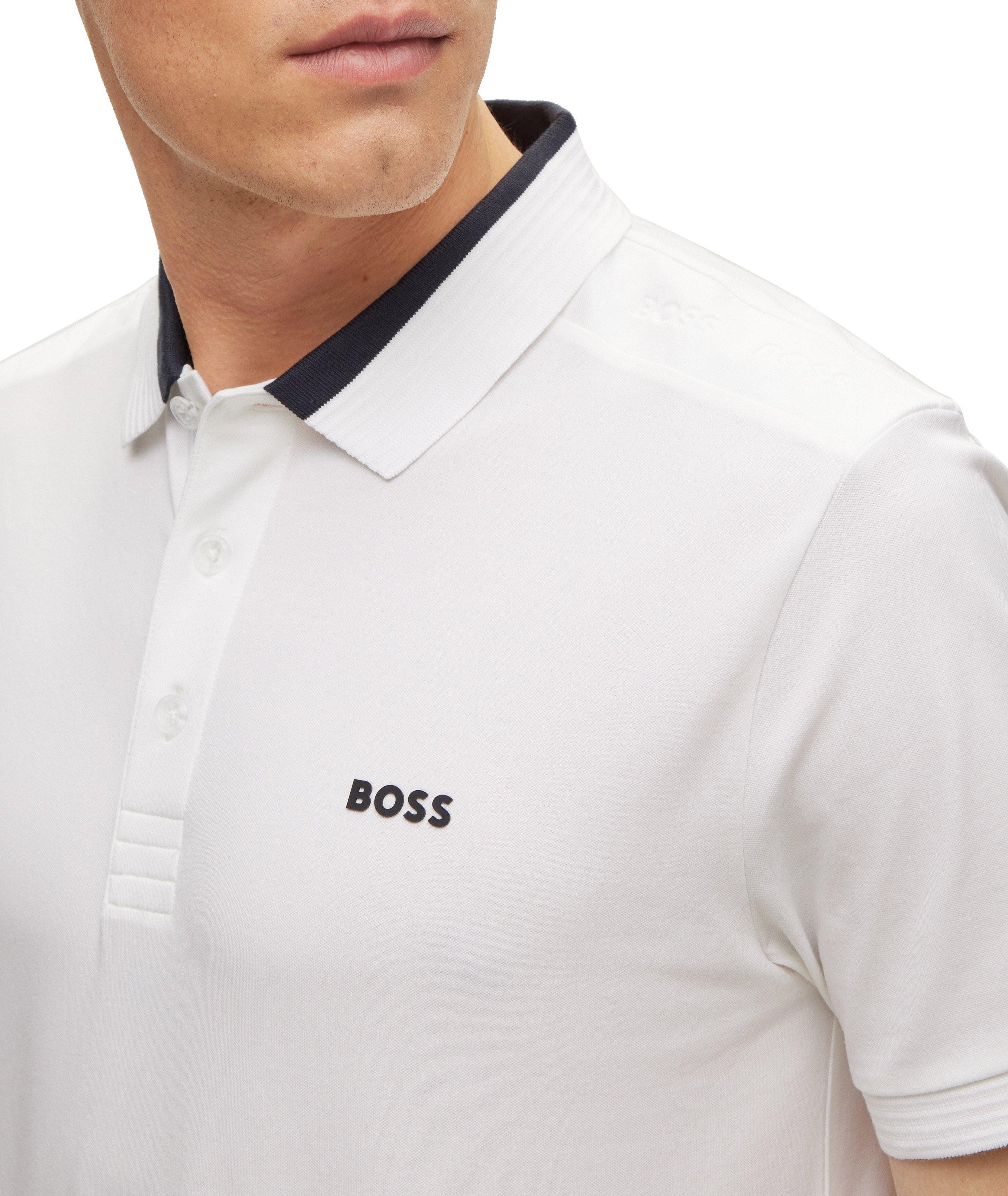 Slim-Fit Logo Inserts Stretch Cotton Polo image 3