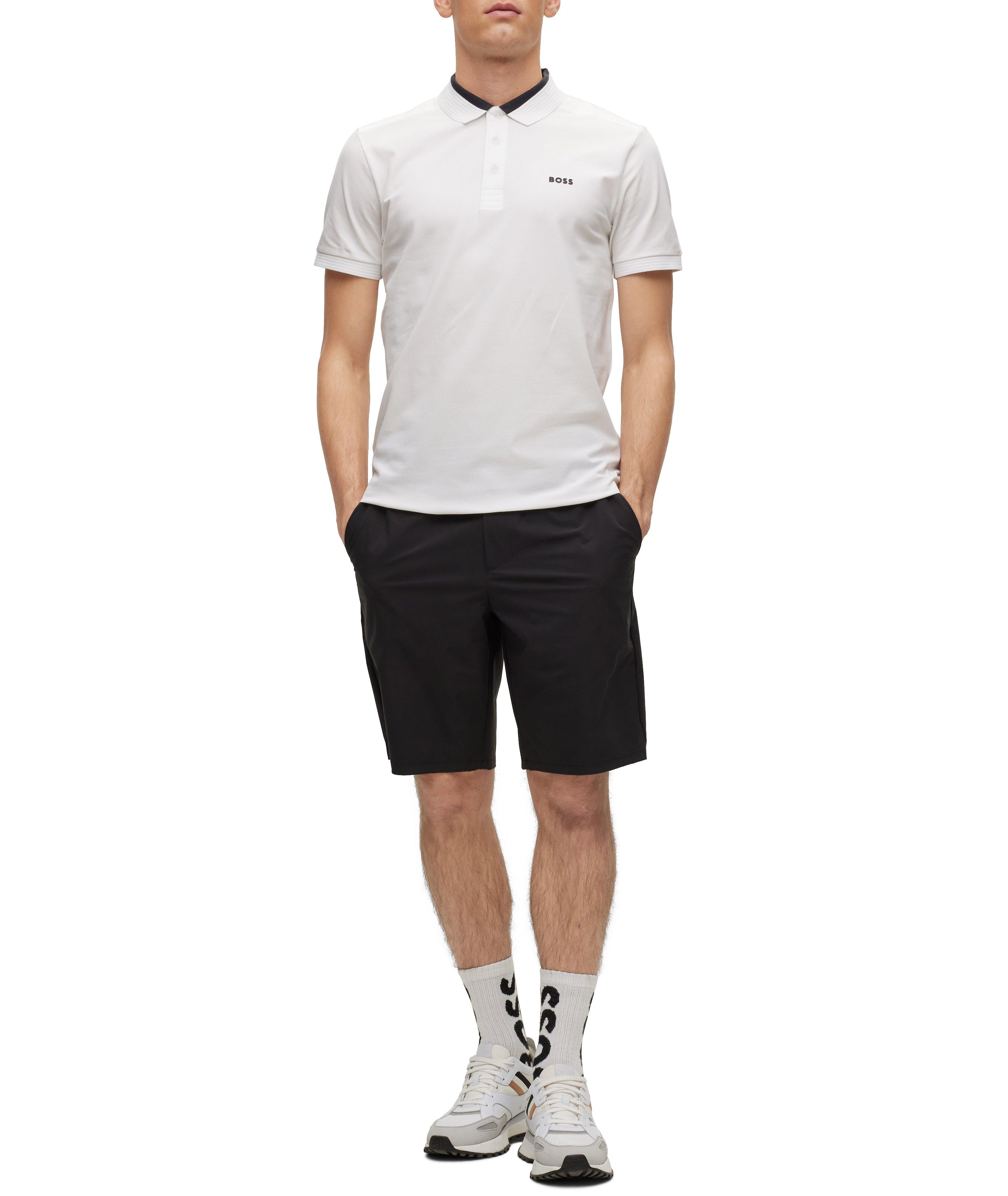 Slim-Fit Logo Inserts Stretch Cotton Polo image 4