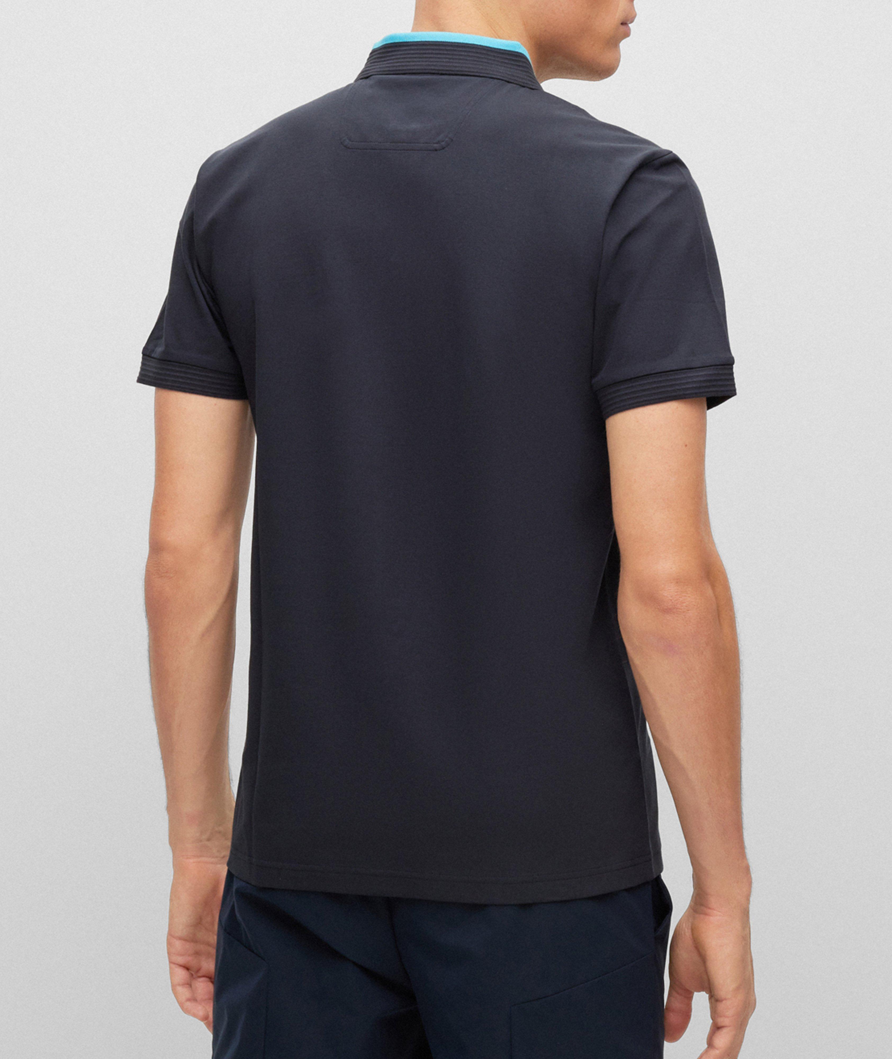 Slim-Fit Logo Inserts Stretch Cotton Polo image 2