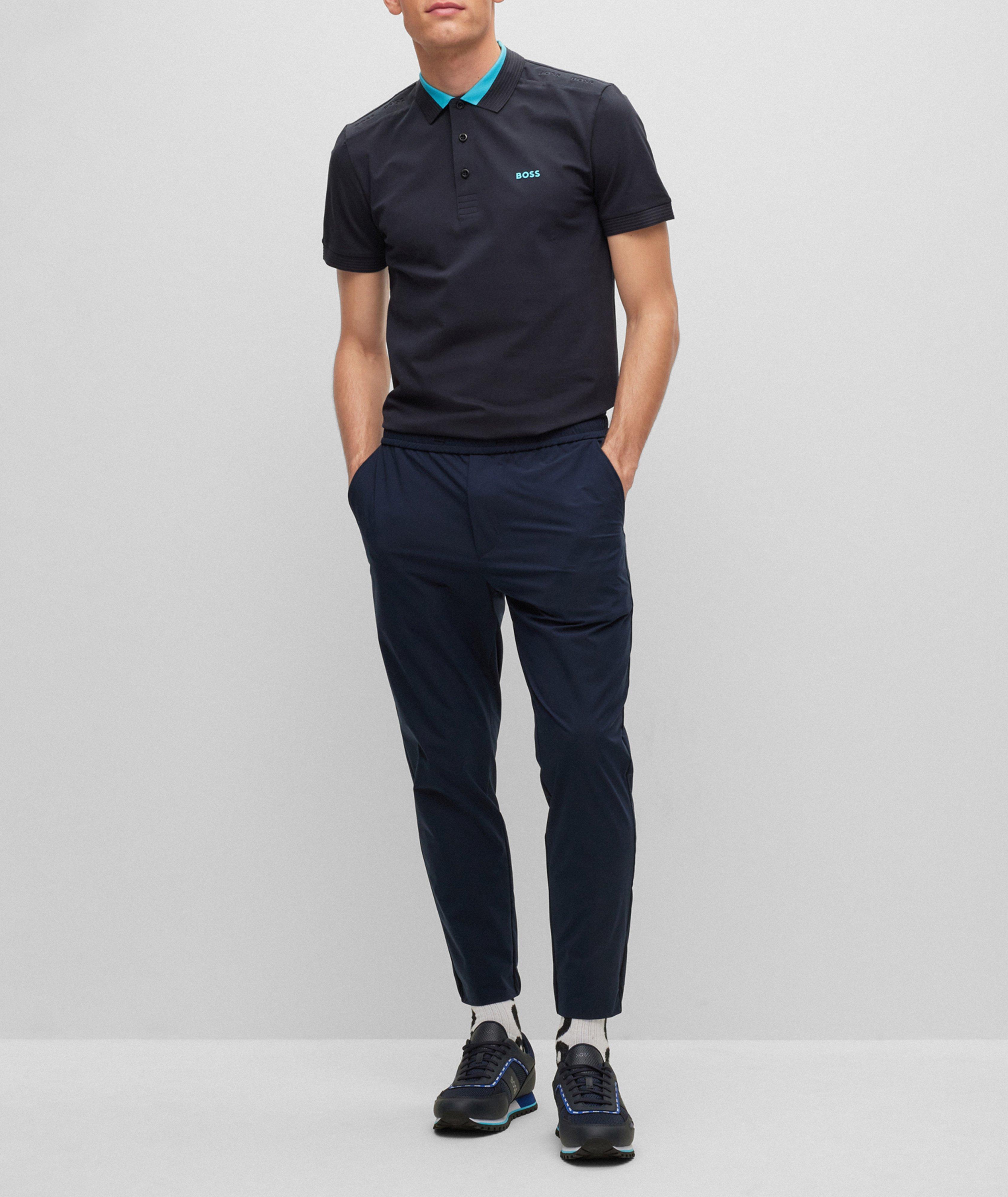 Slim-Fit Logo Inserts Stretch Cotton Polo image 3