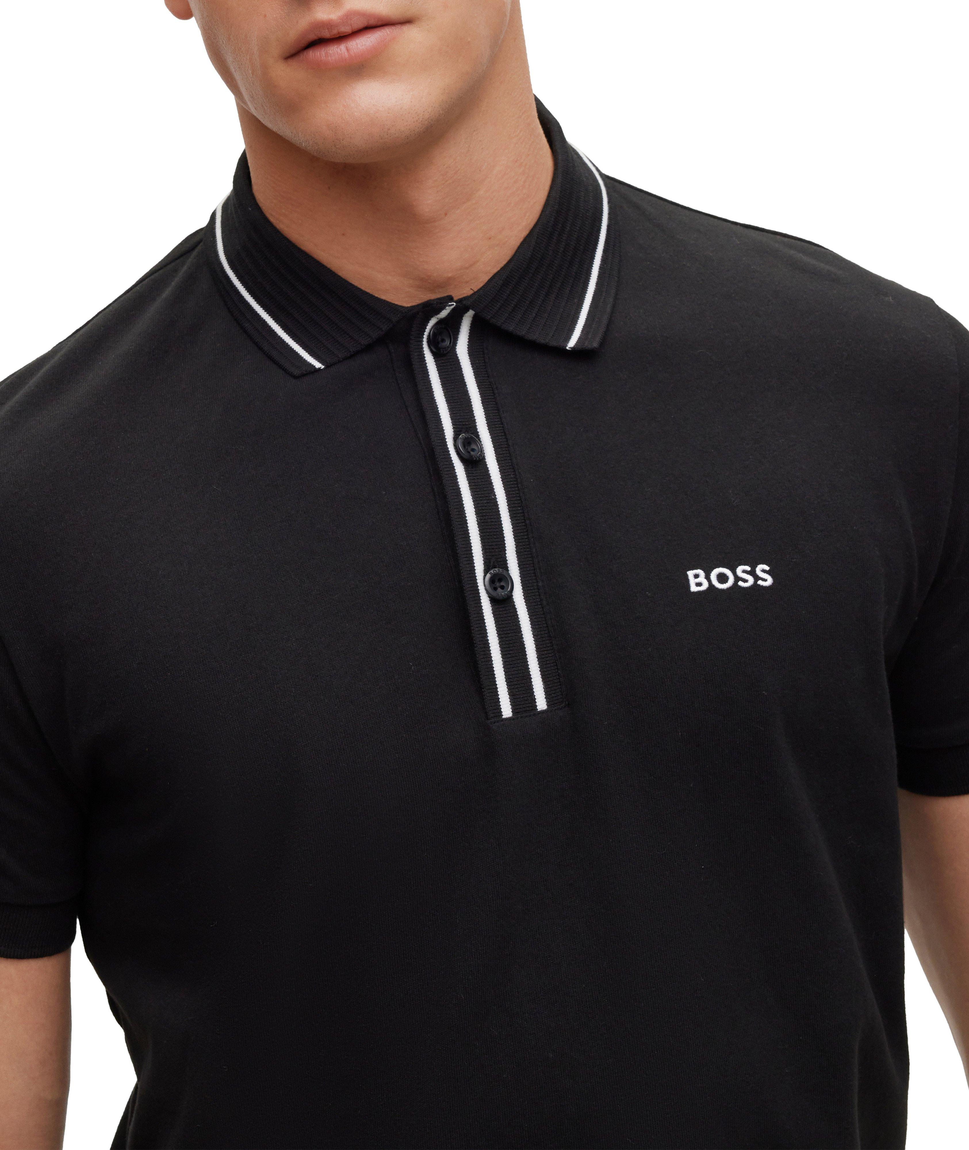 Contrast Stripe Jersey Cotton Polo   image 3