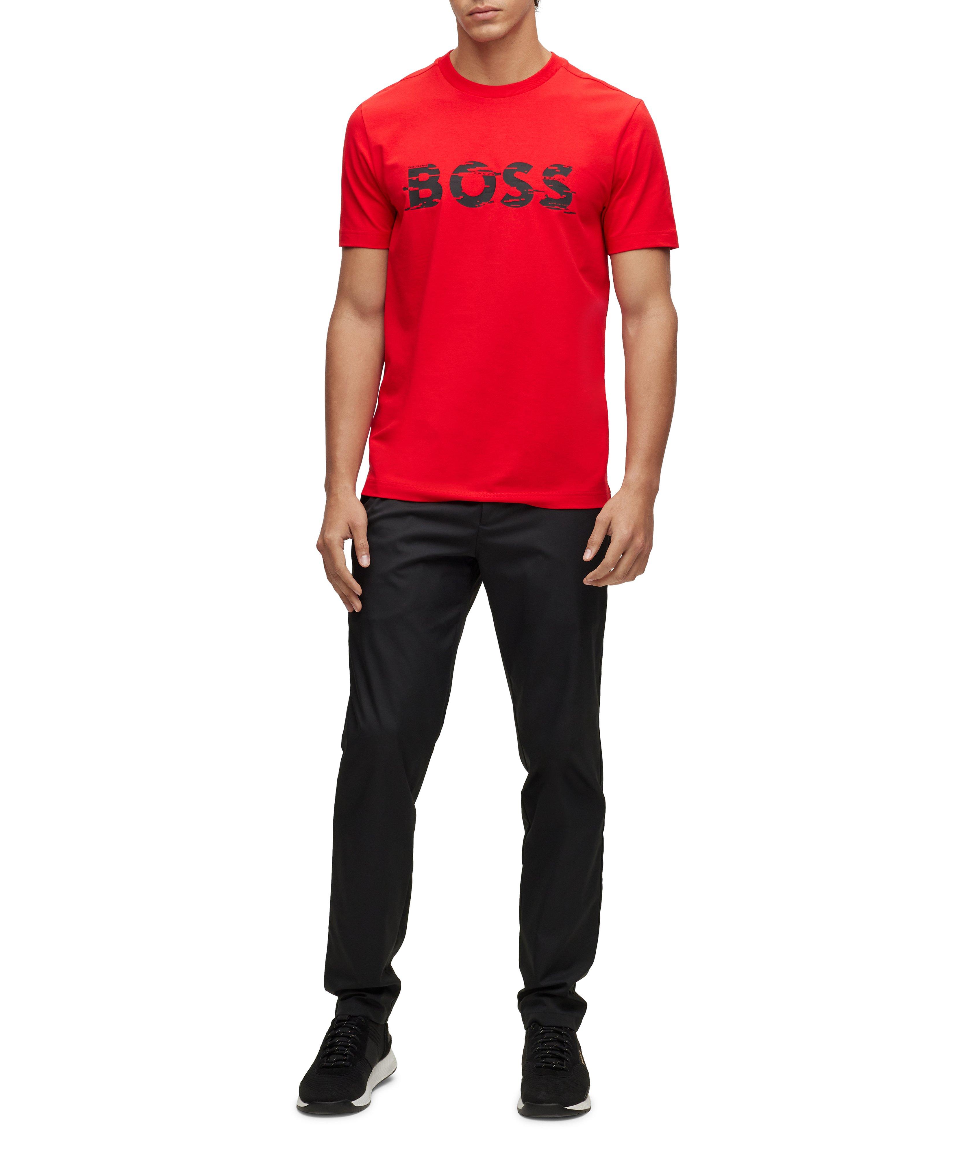 T-shirt en coton extensible avec logo image 4