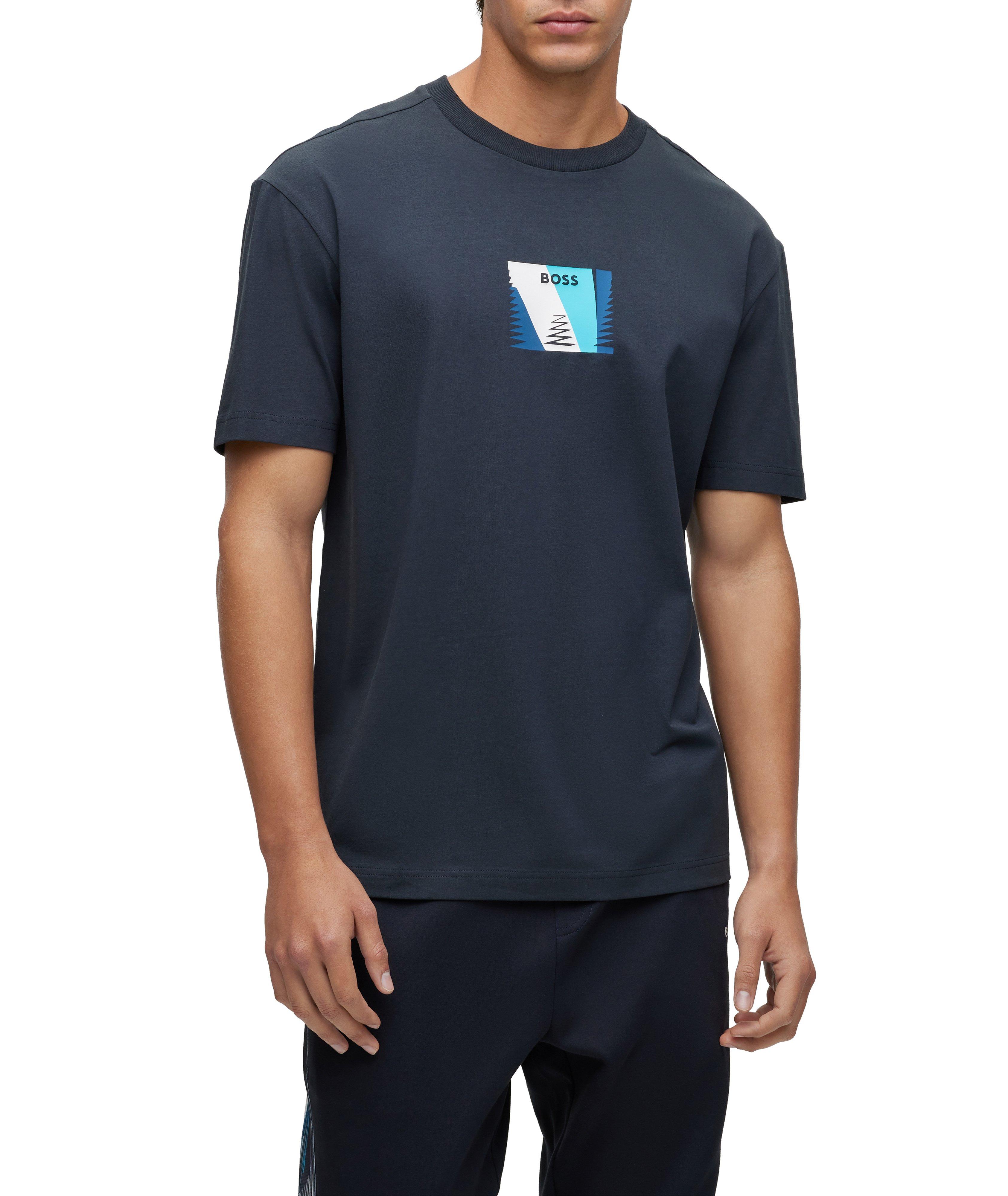 Stretch Cotton Print Artwork T-Shirt  image 1