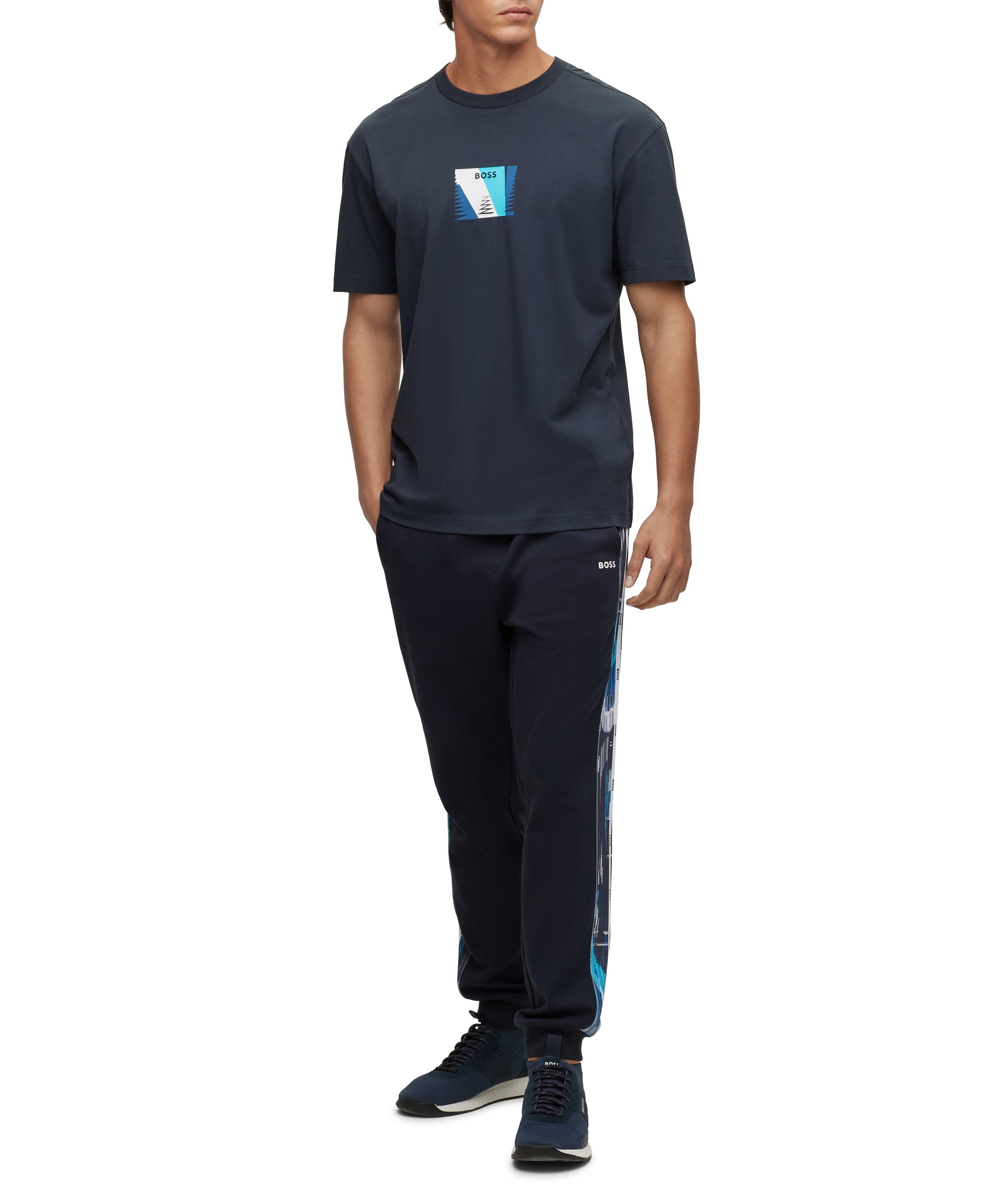 Stretch Cotton Print Artwork T-Shirt  image 4