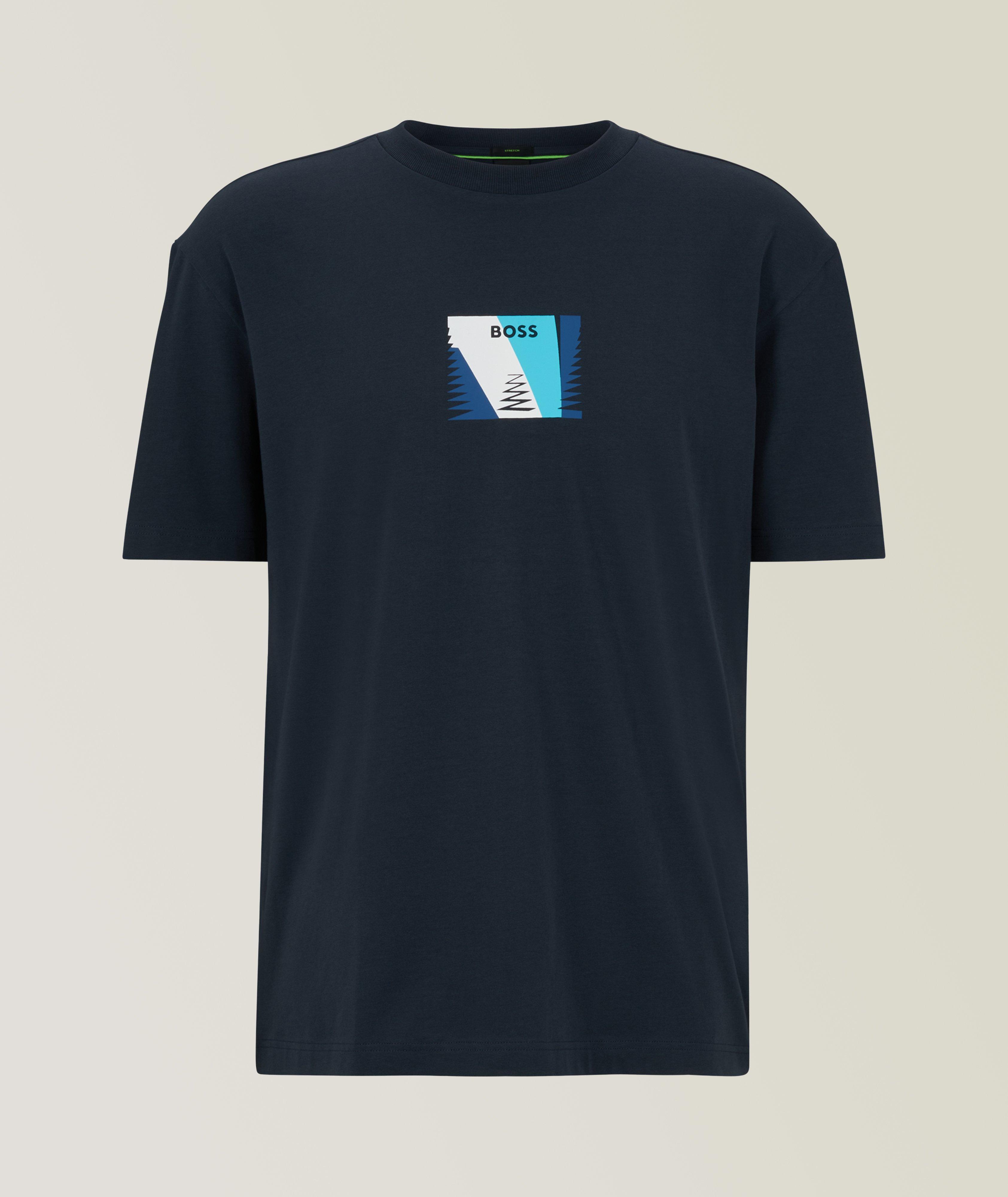 Stretch Cotton Print Artwork T-Shirt  image 0
