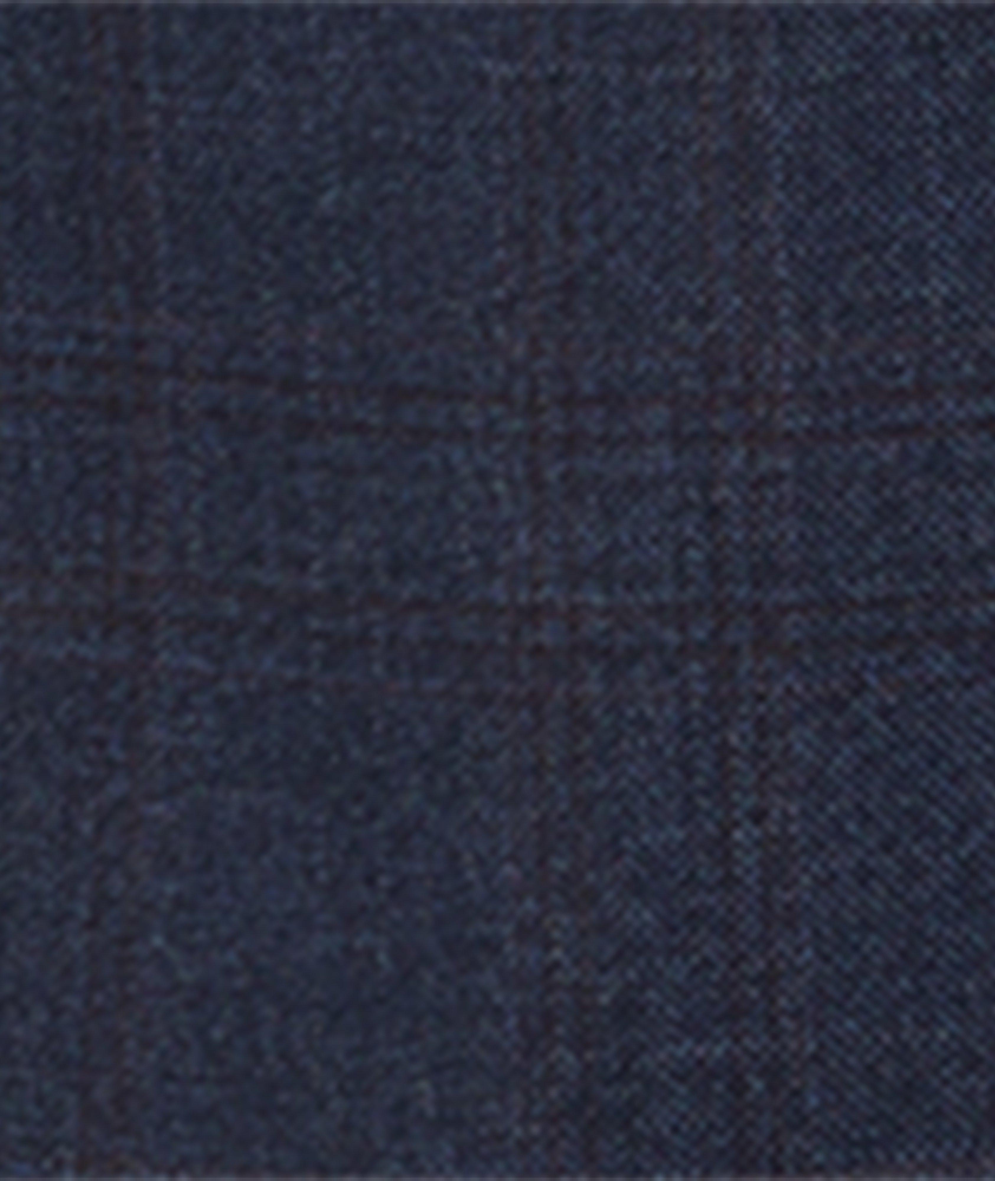 Virgin Wool Checked Serge Suit image 9