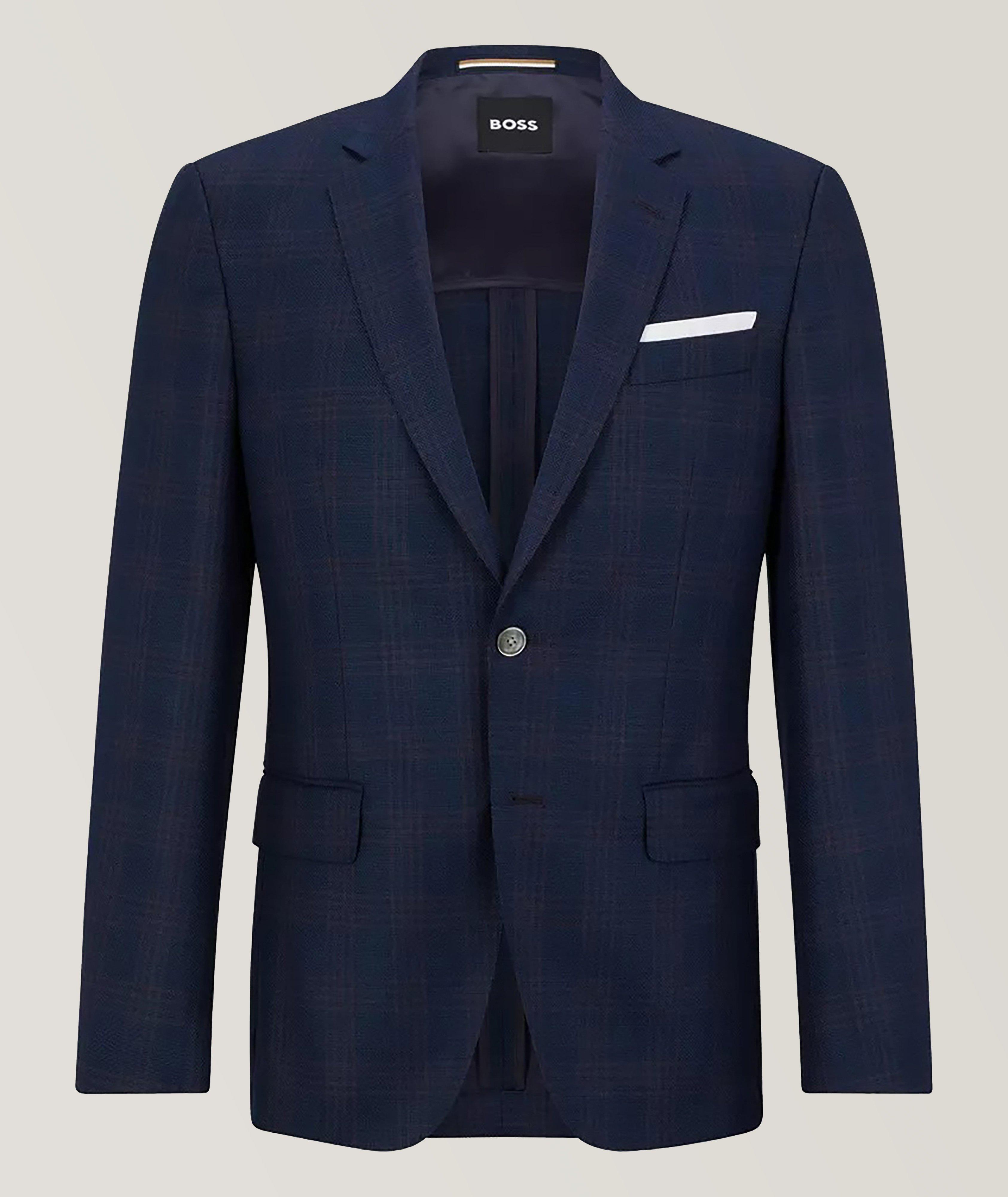 BOSS Slim-Fit Check Virgin Wool Sport Jacket | Sport Jackets | Harry Rosen