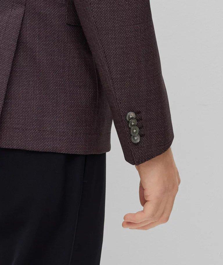 Veston en twill de laine vierge de coupe amincie image 3