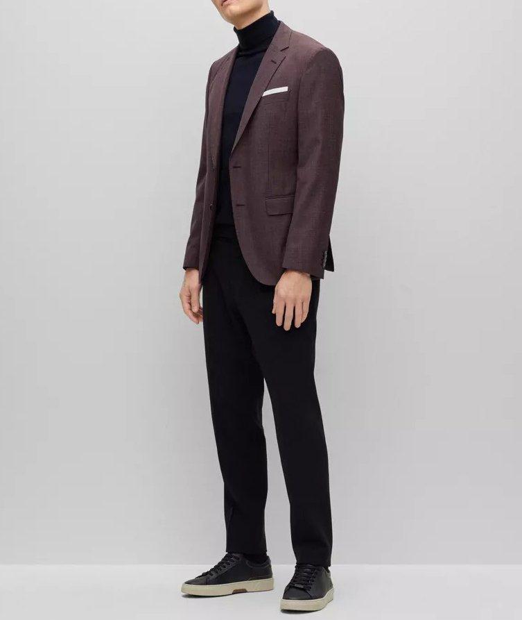 Veston en twill de laine vierge de coupe amincie image 4