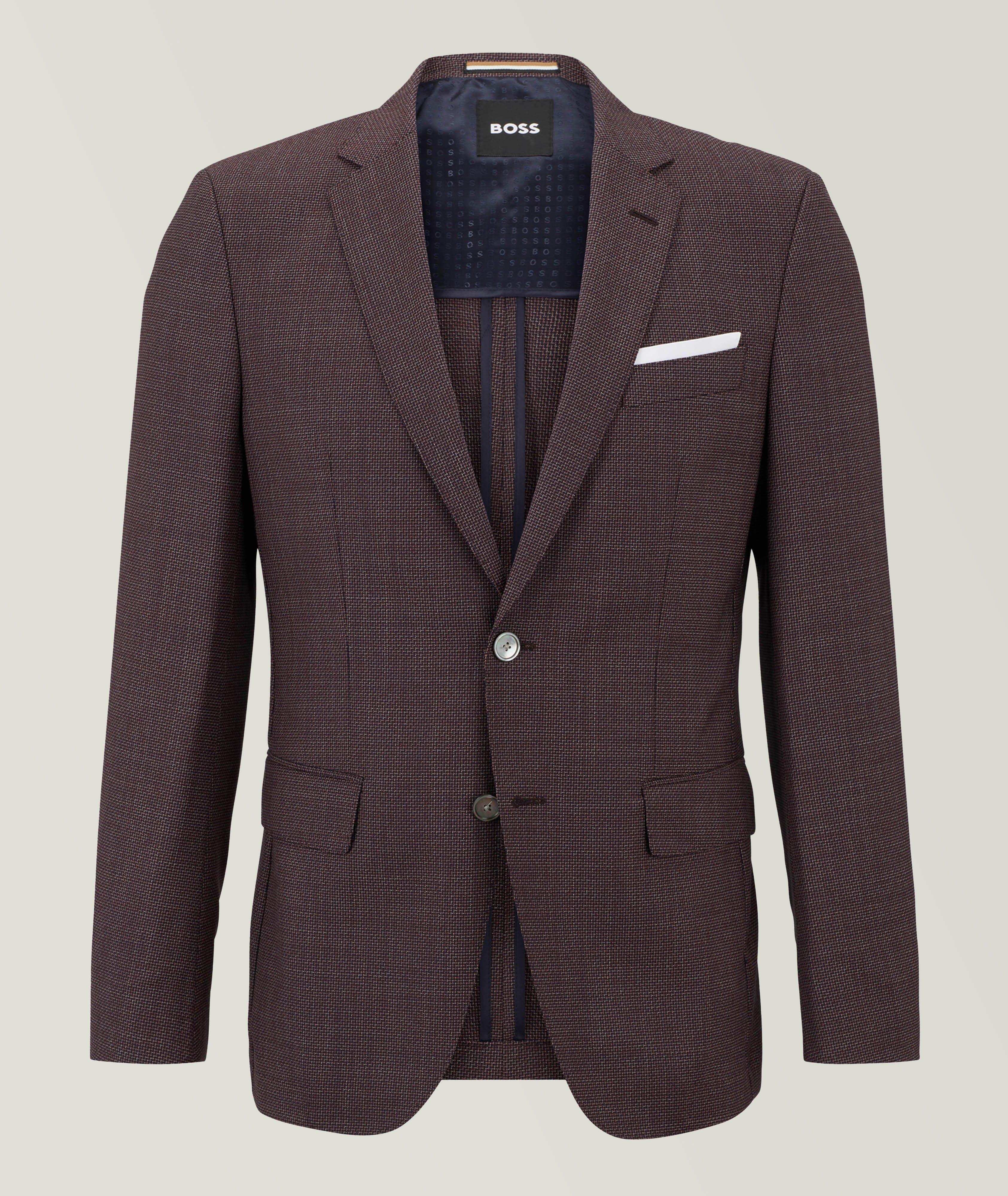 Veston en twill de laine vierge de coupe amincie image 0