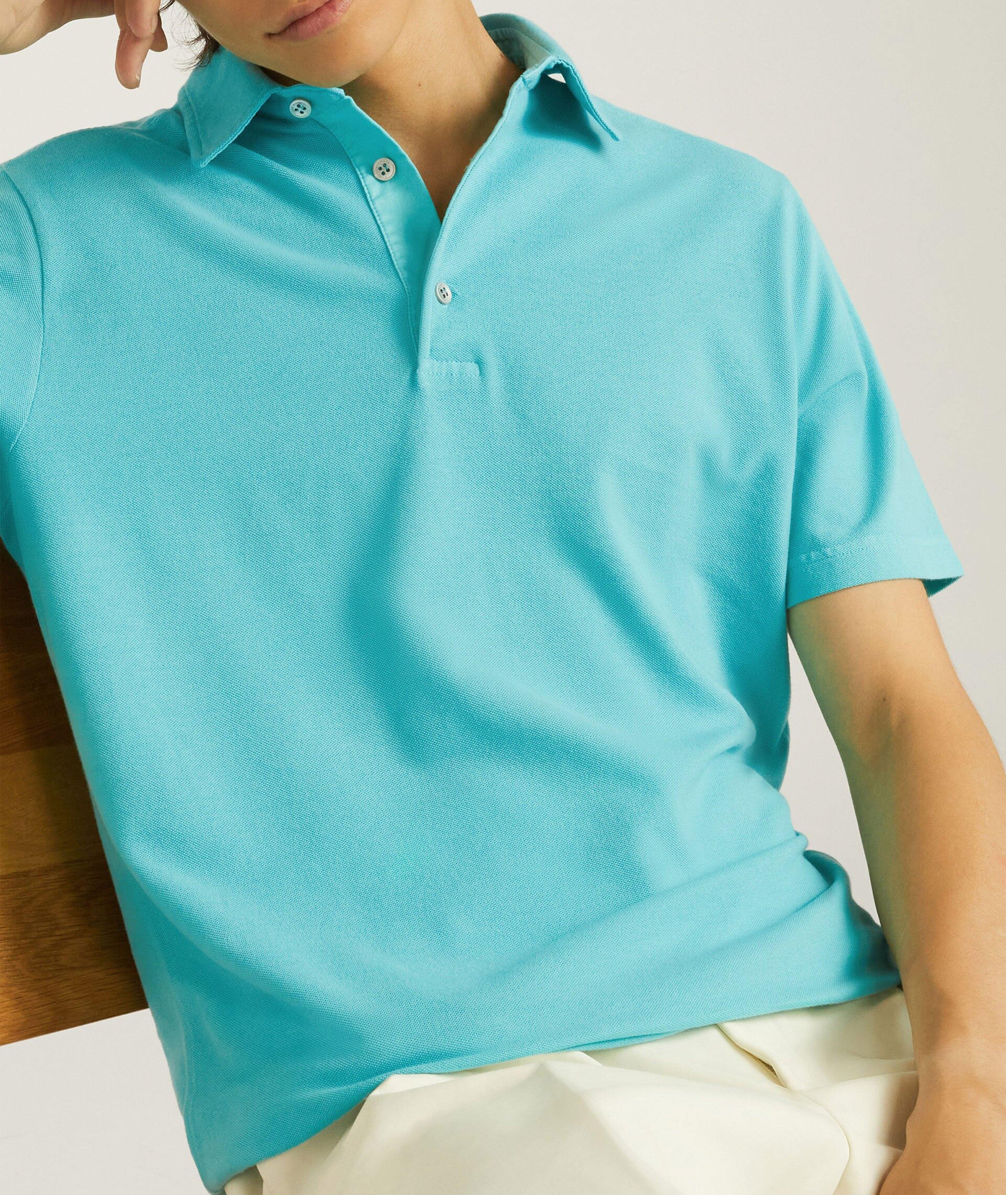 Short-Sleeve Cotton Piqué Polo image 1