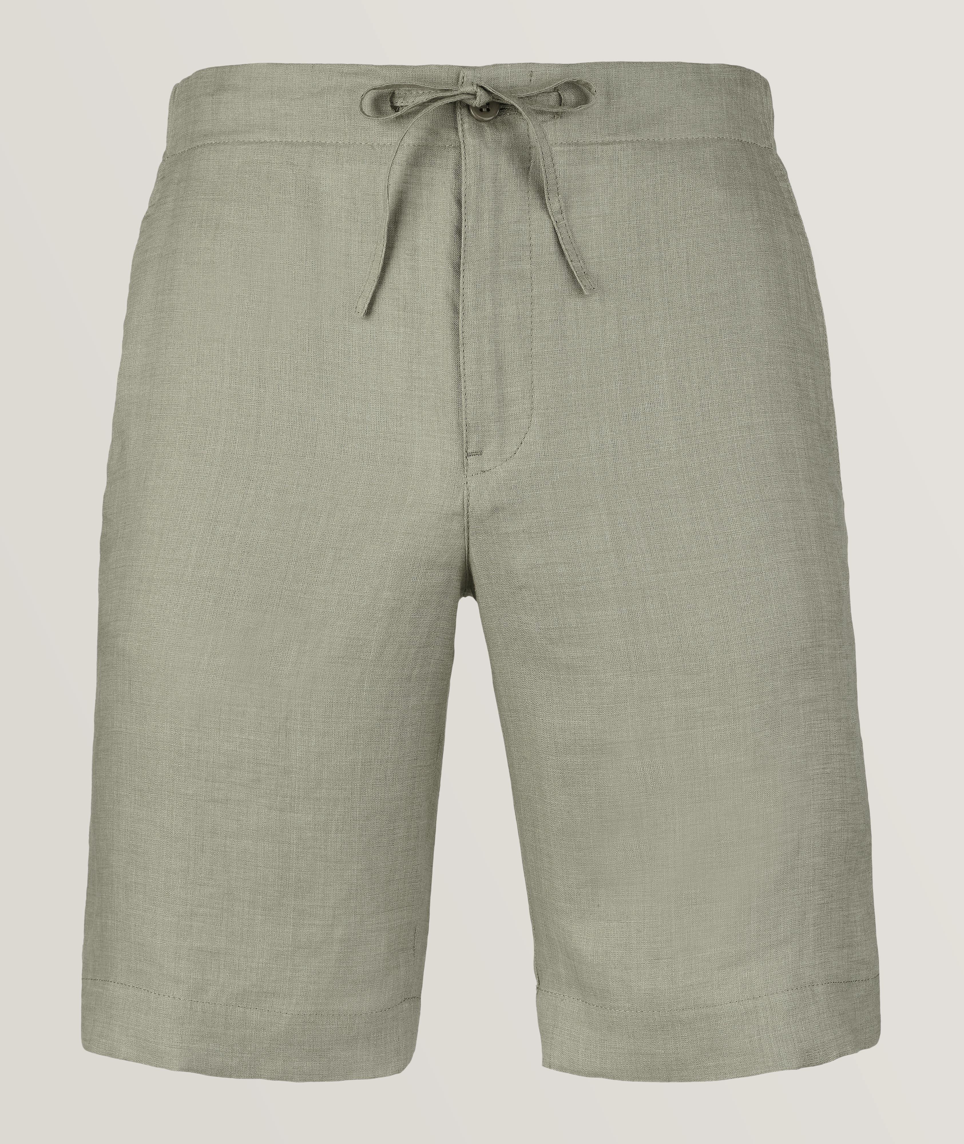 Textured Linen Bermuda Shorts image 0