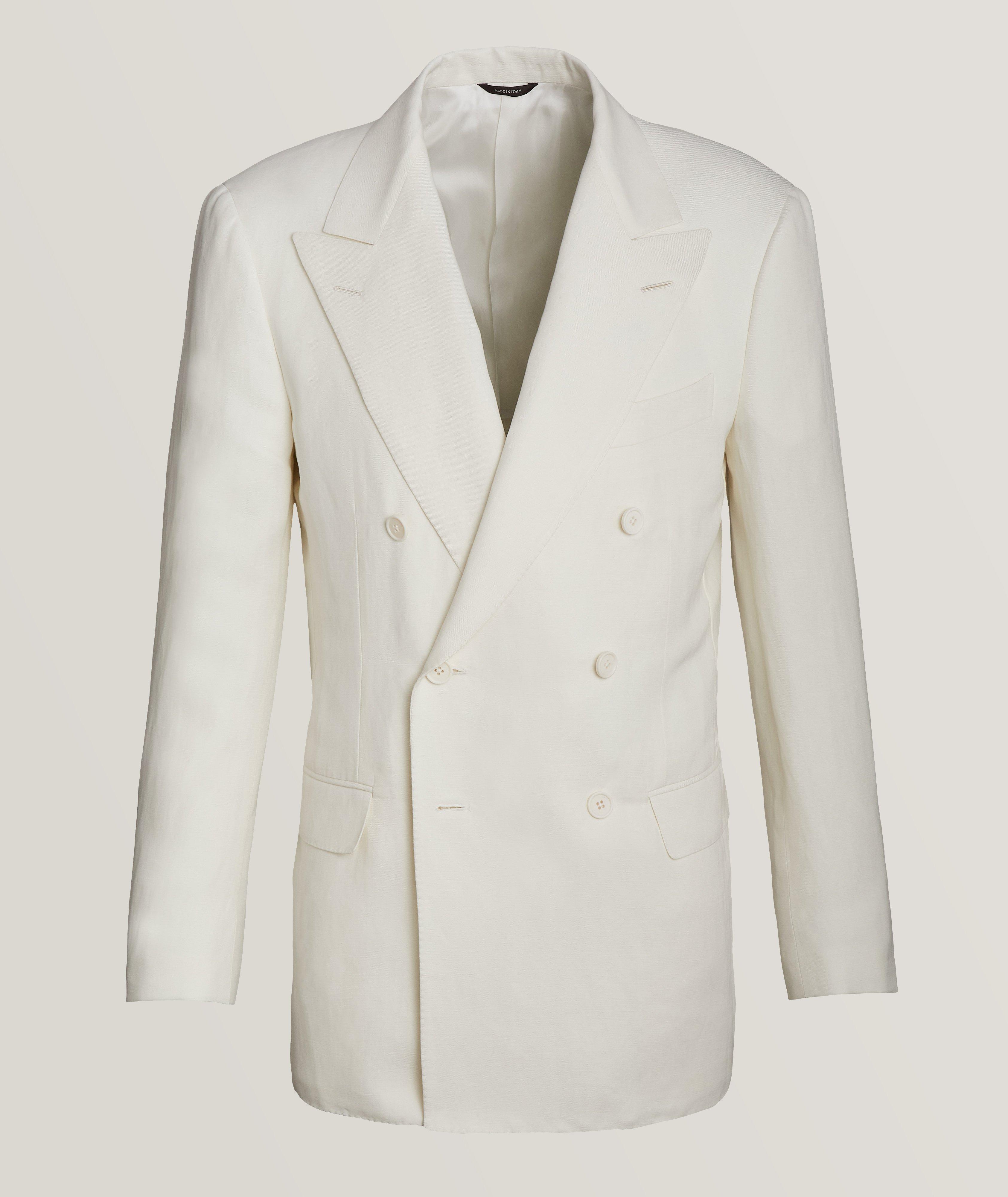 Loro Piana Linen-Silk Double Breasted Sports Jacket