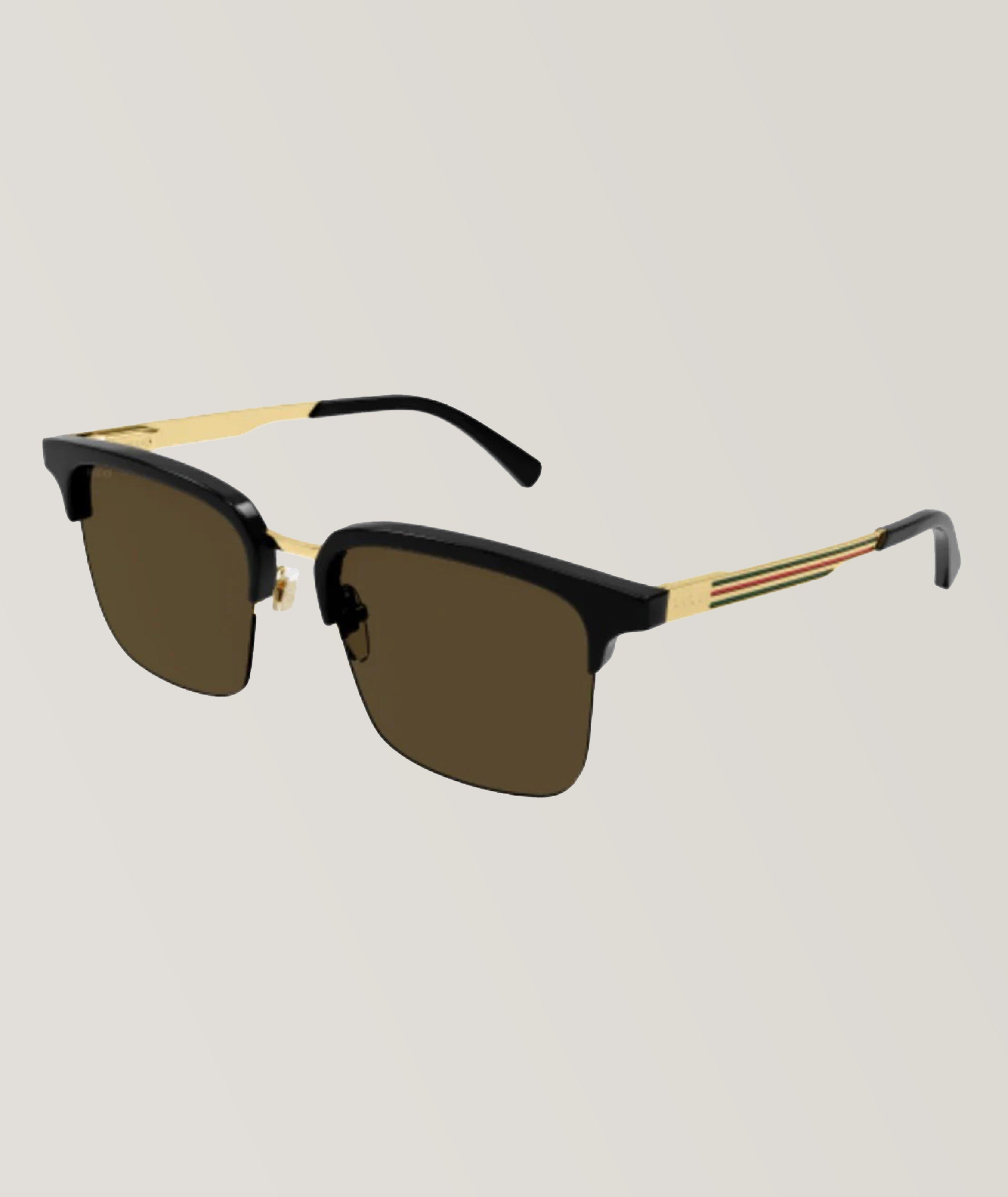 Web Temple Square Clubmaster Frame Sunglasses image 0