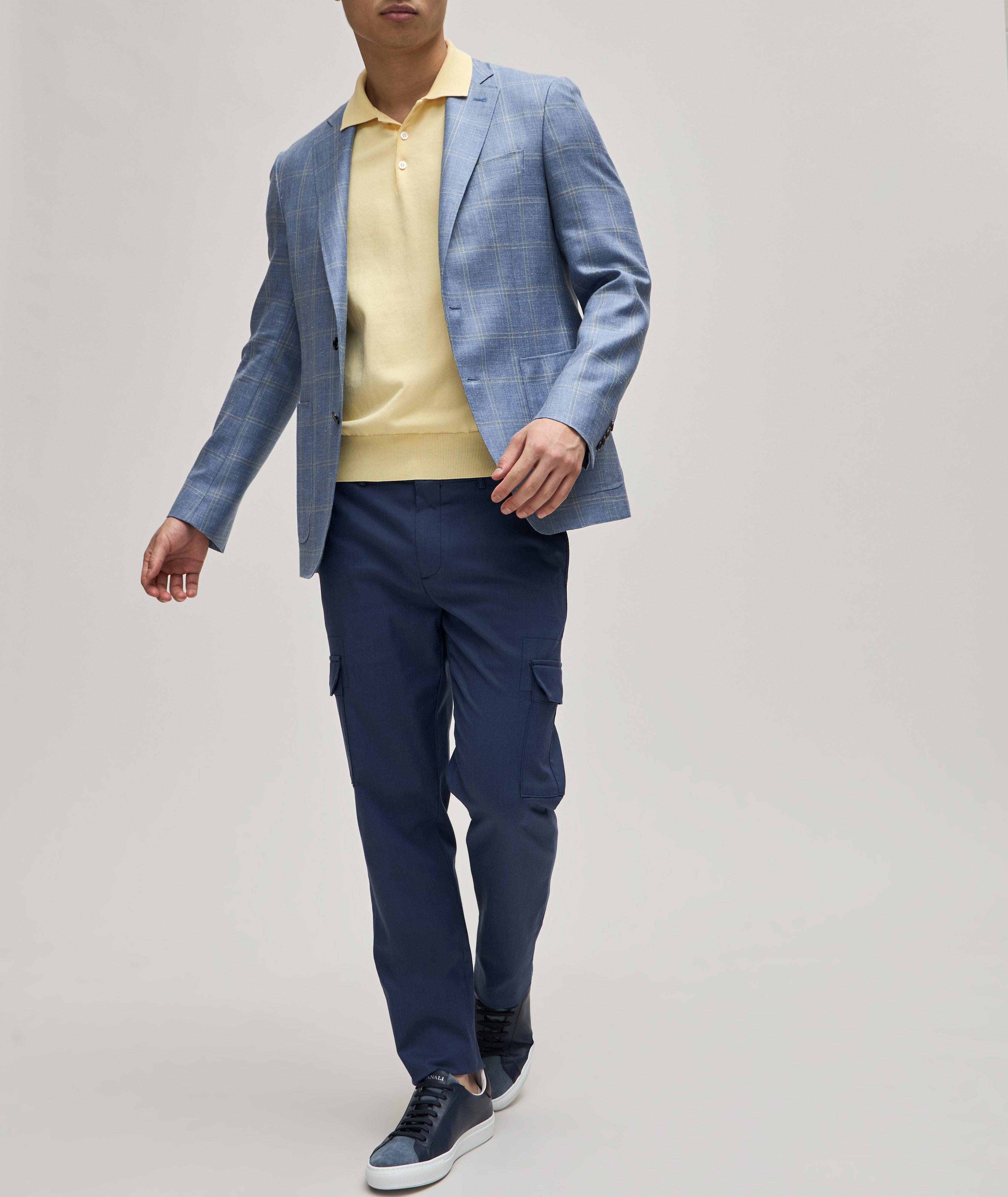 Kei Plaid Wool, Silk & Linen Sport Jacket image 1