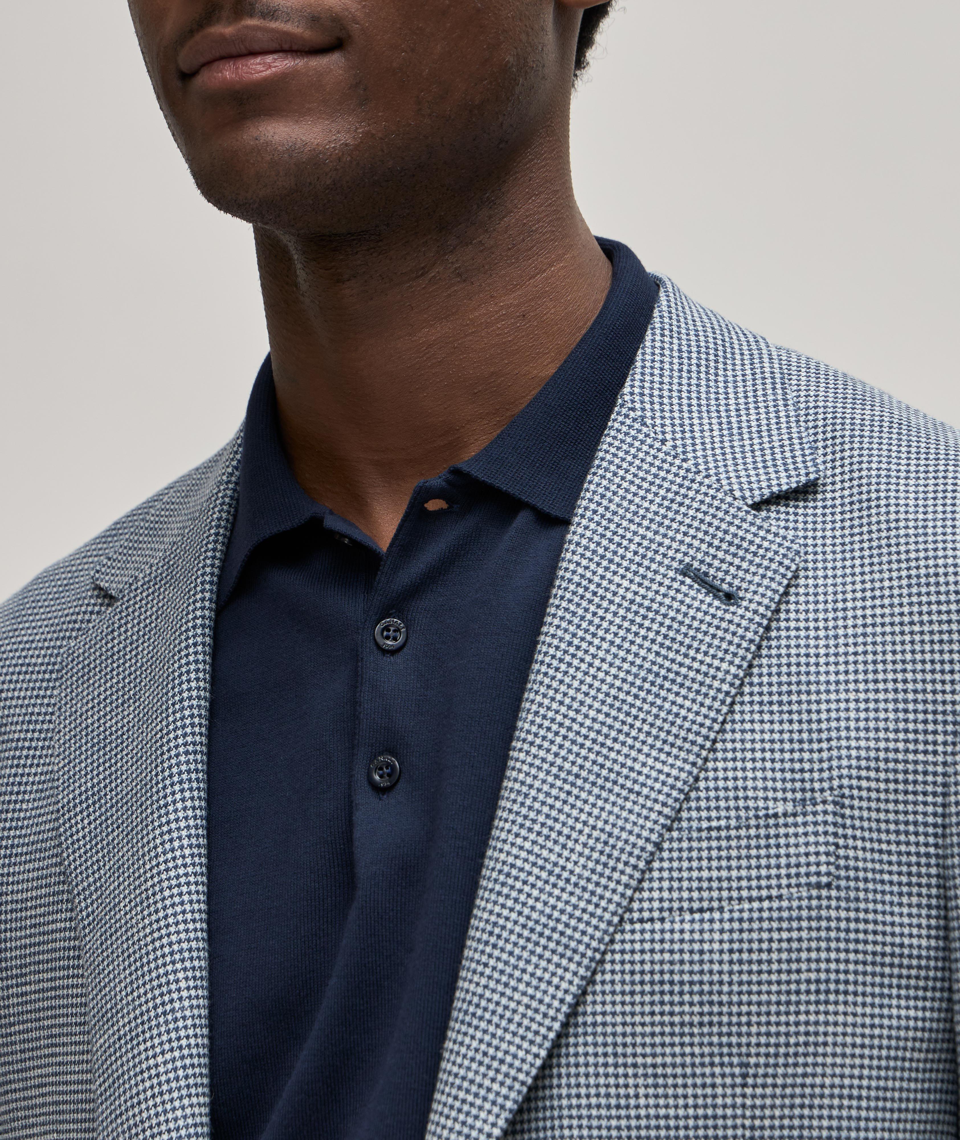 Houndstooth Stretch-Wool Blend Sport Jacket image 4