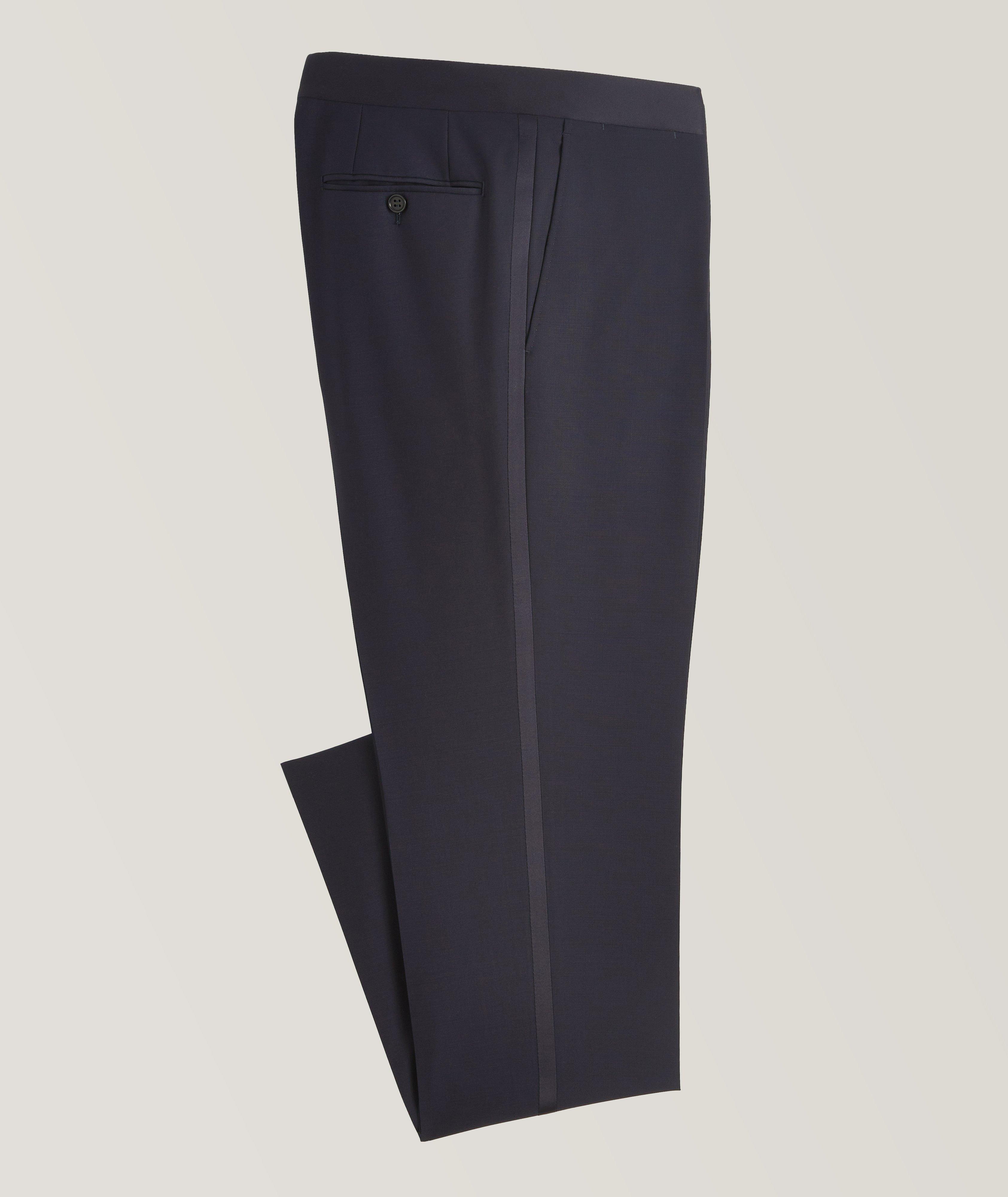 Canali Pantalon de soirée en laine et en mohair