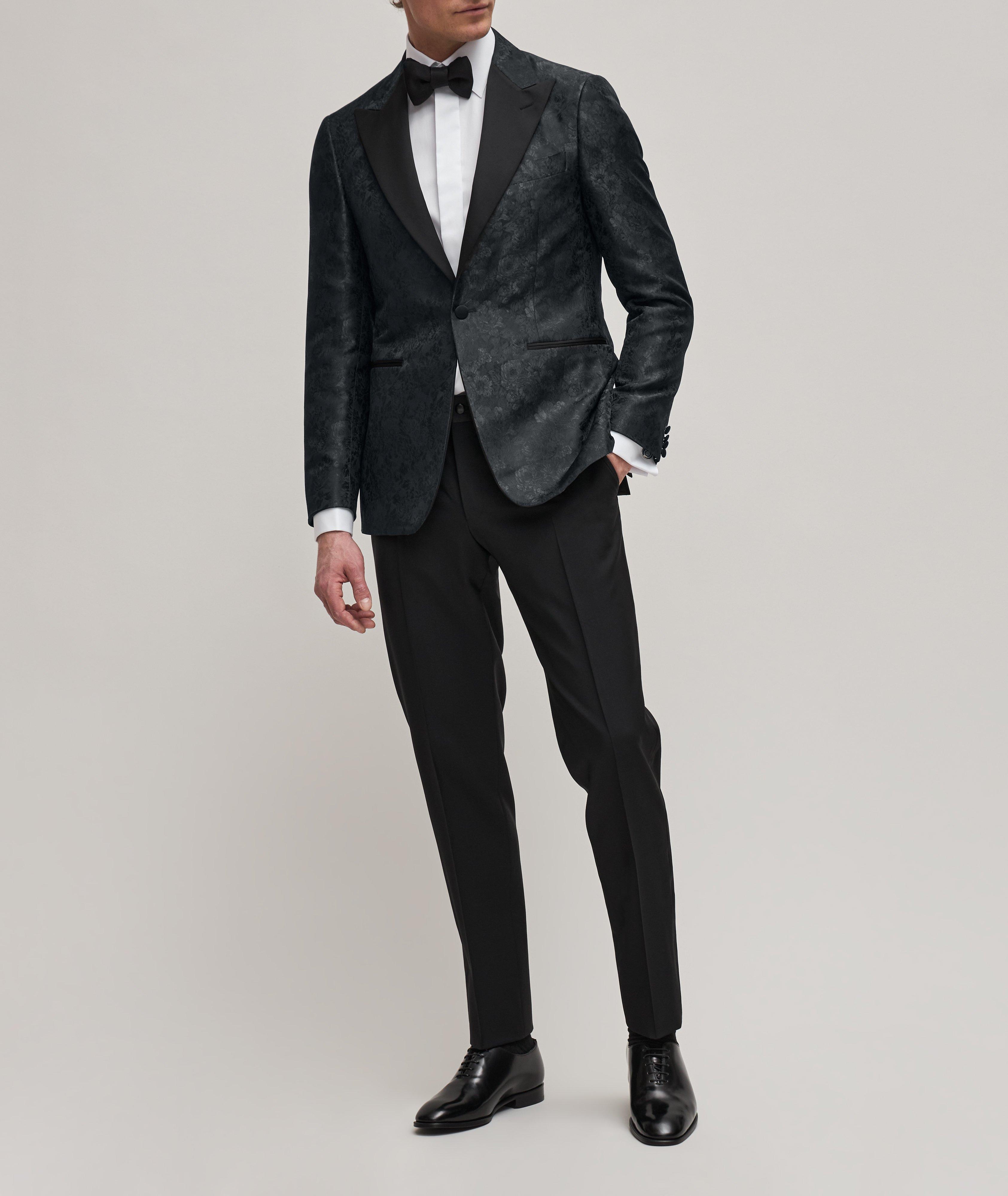 Canali Wool-Mohair Tuxedo Pants, Dress Pants