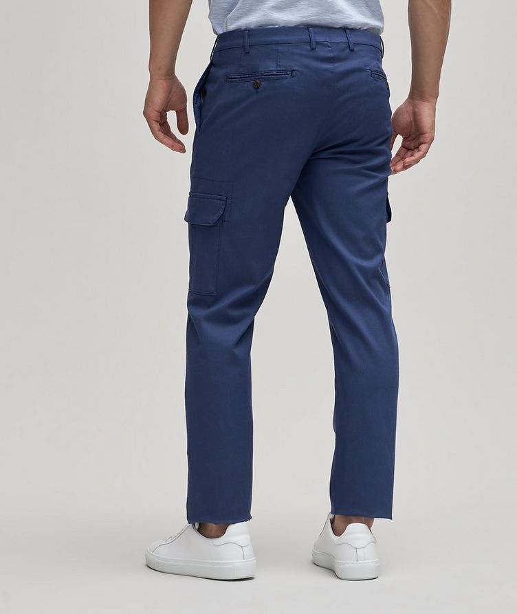 Solid Lyocell-Stretch Cargo Dress Pants image 3