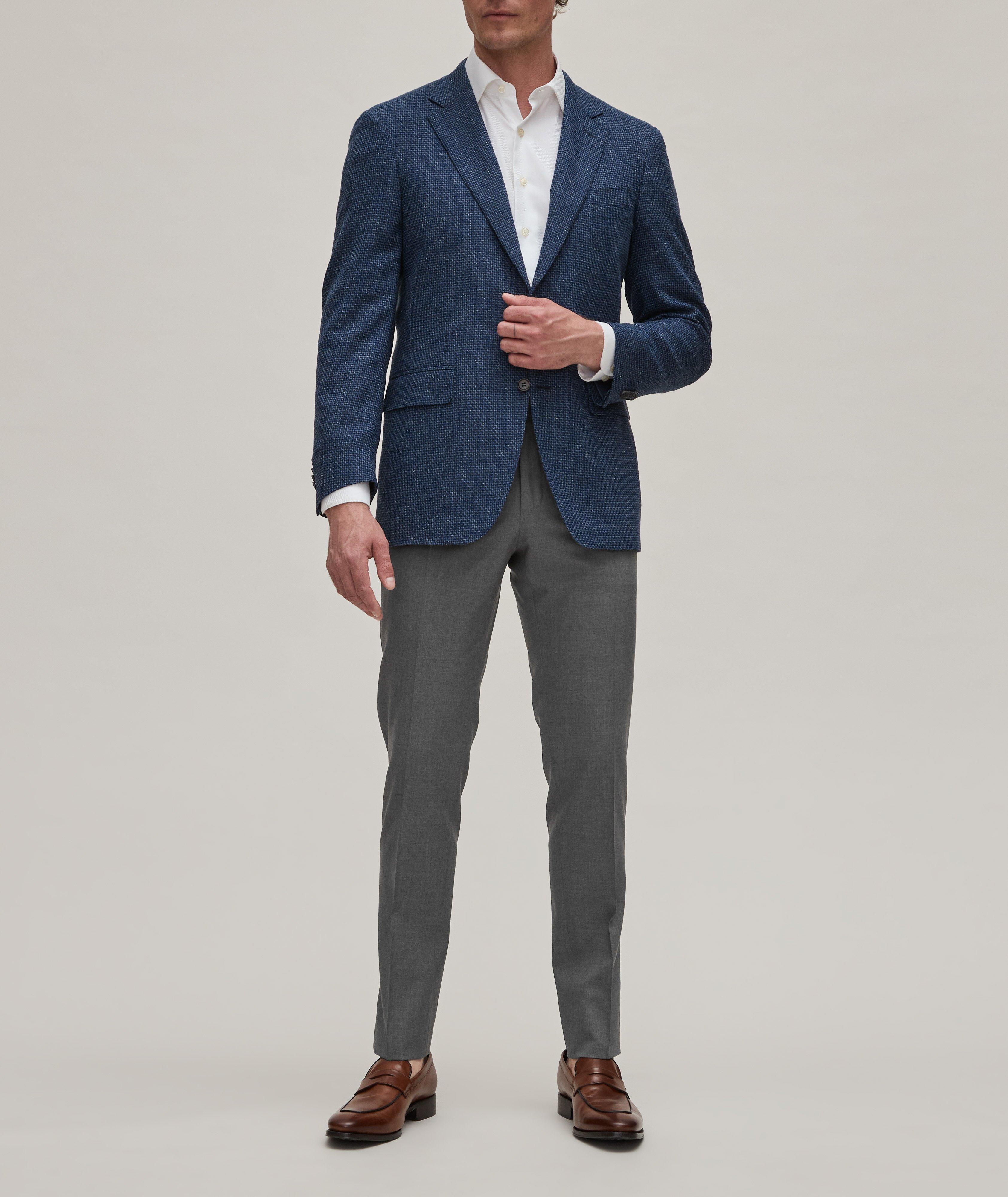 Kei Wool Crosshatch Dress Pants