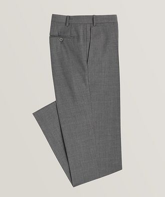 Canali Impeccabile Wool Crosshatch Dress Pants