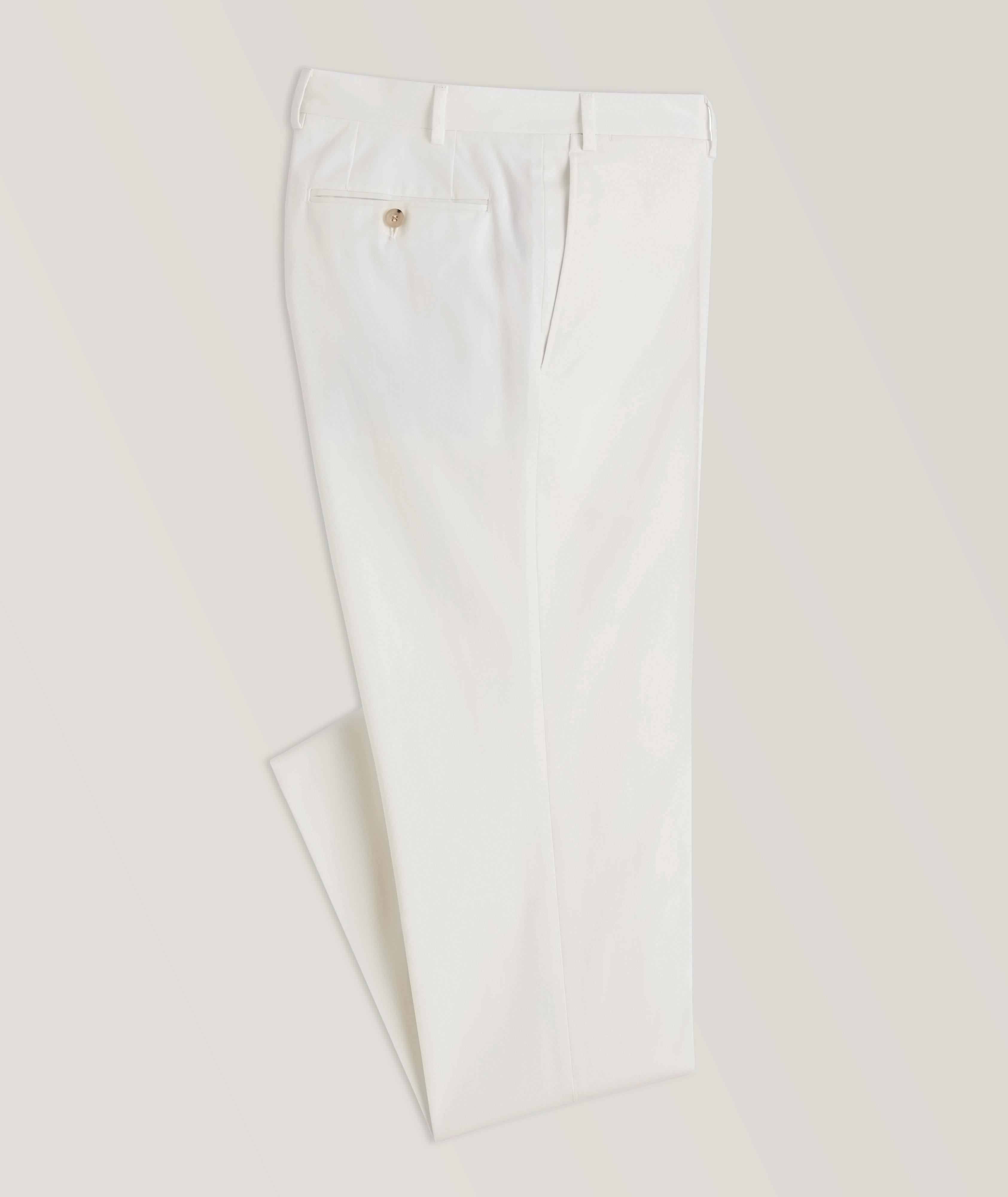 Canali Pantalon habillé Kei en coton extensible