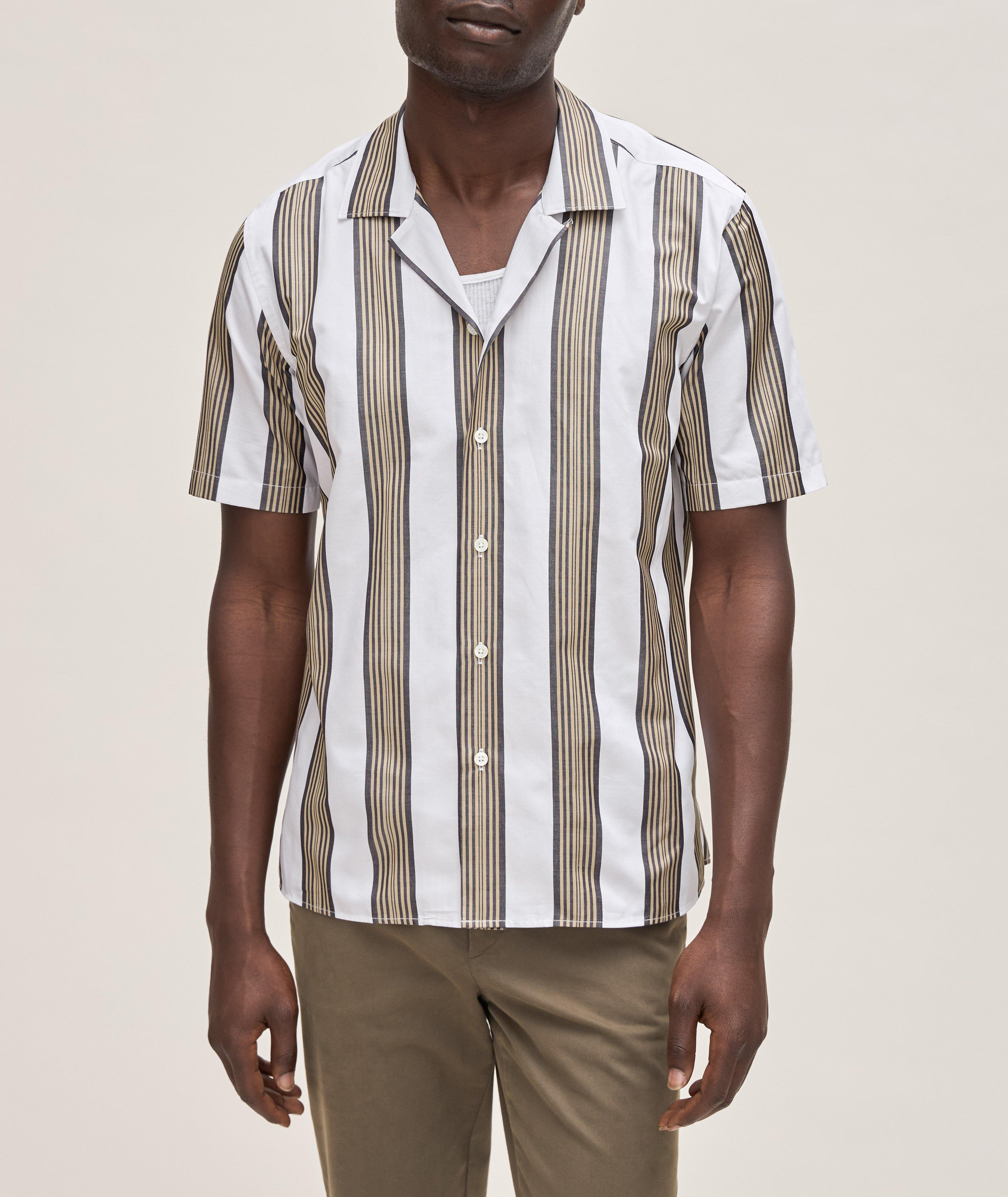 Short-Sleeve Bengal Stripe Shirt