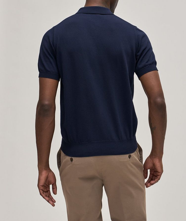 Solid Cotton Knit Polo image 3