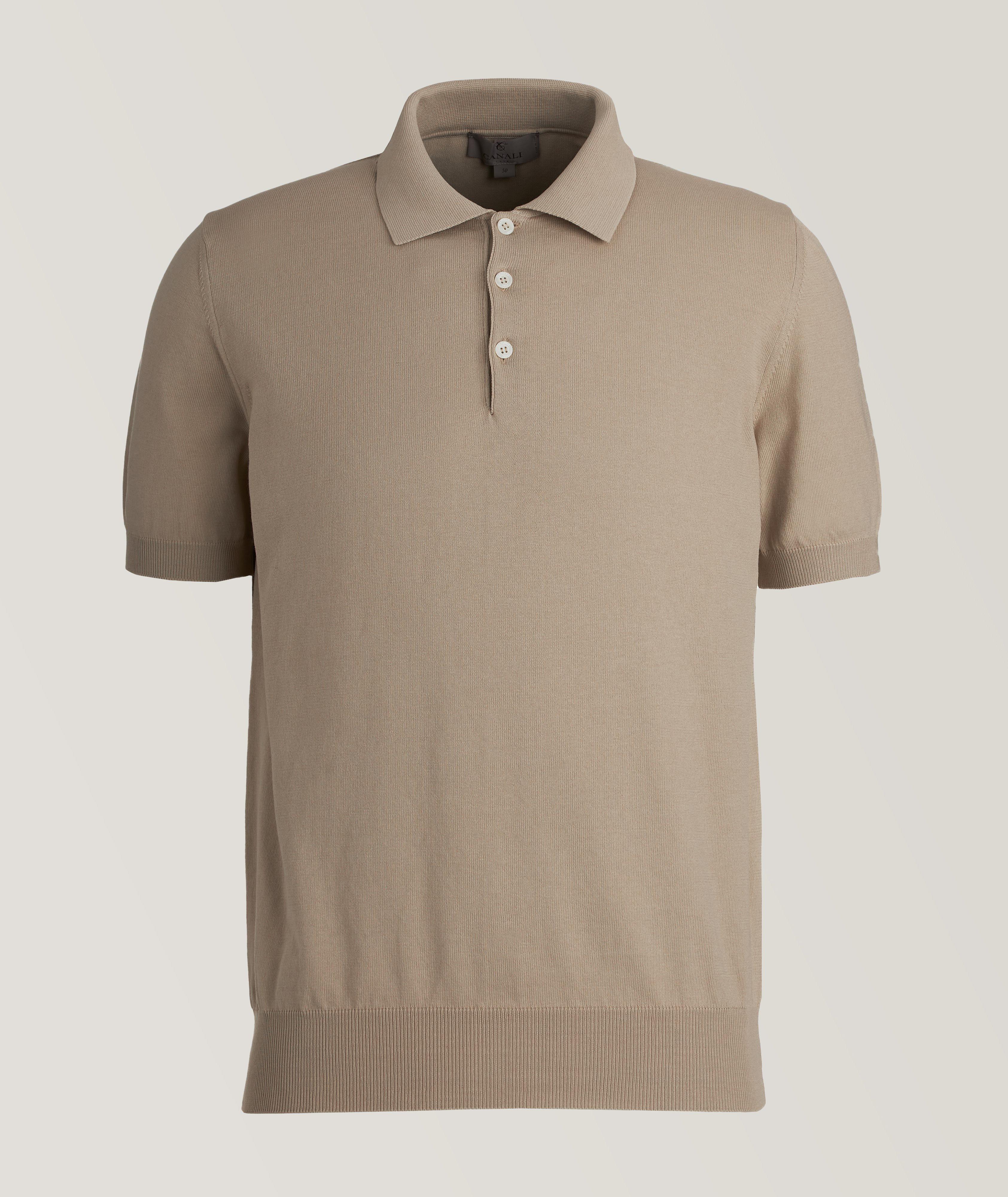 Solid Cotton Knit Polo image 0