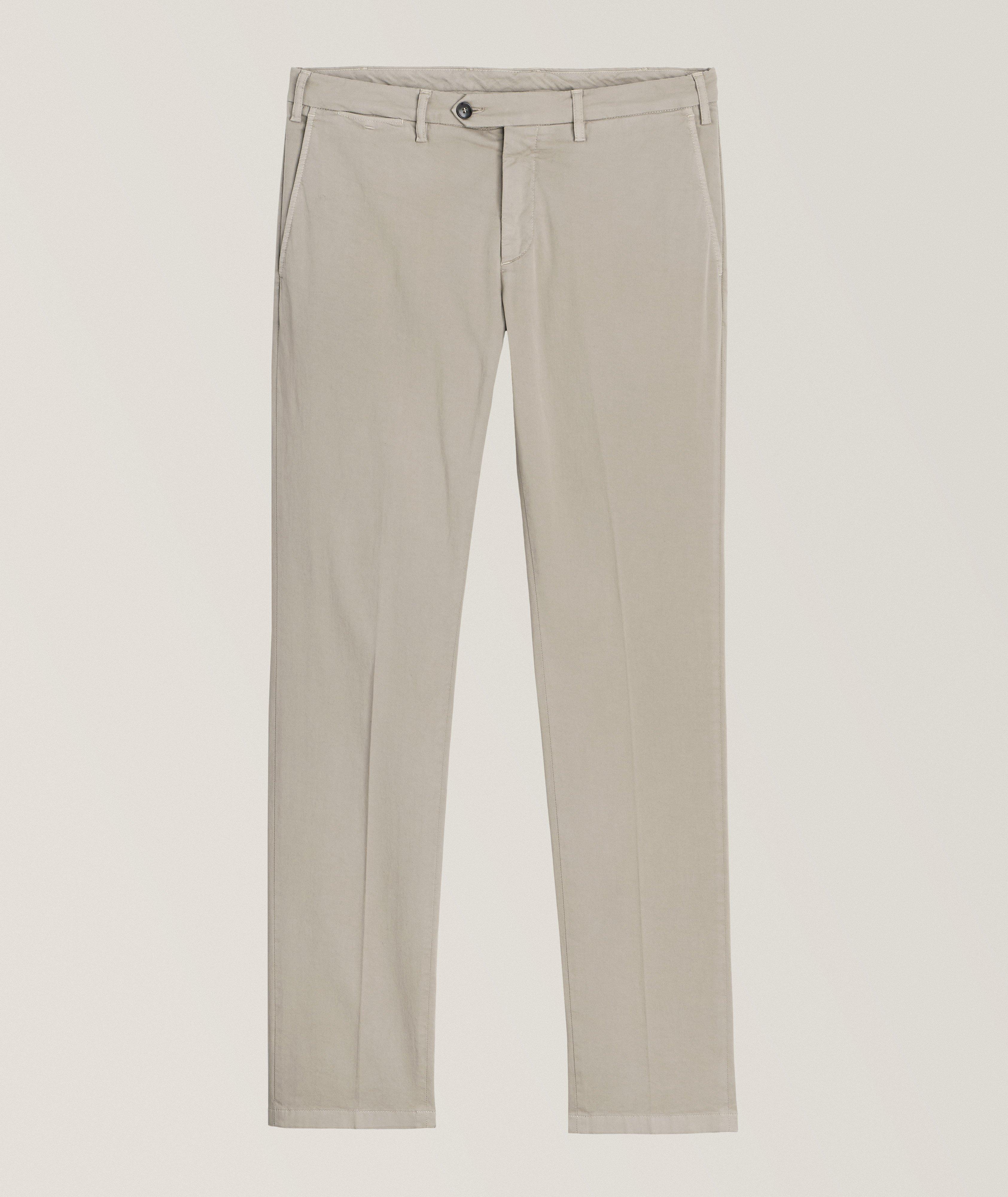 Micro Twill Stretch-Cotton Trousers image 0