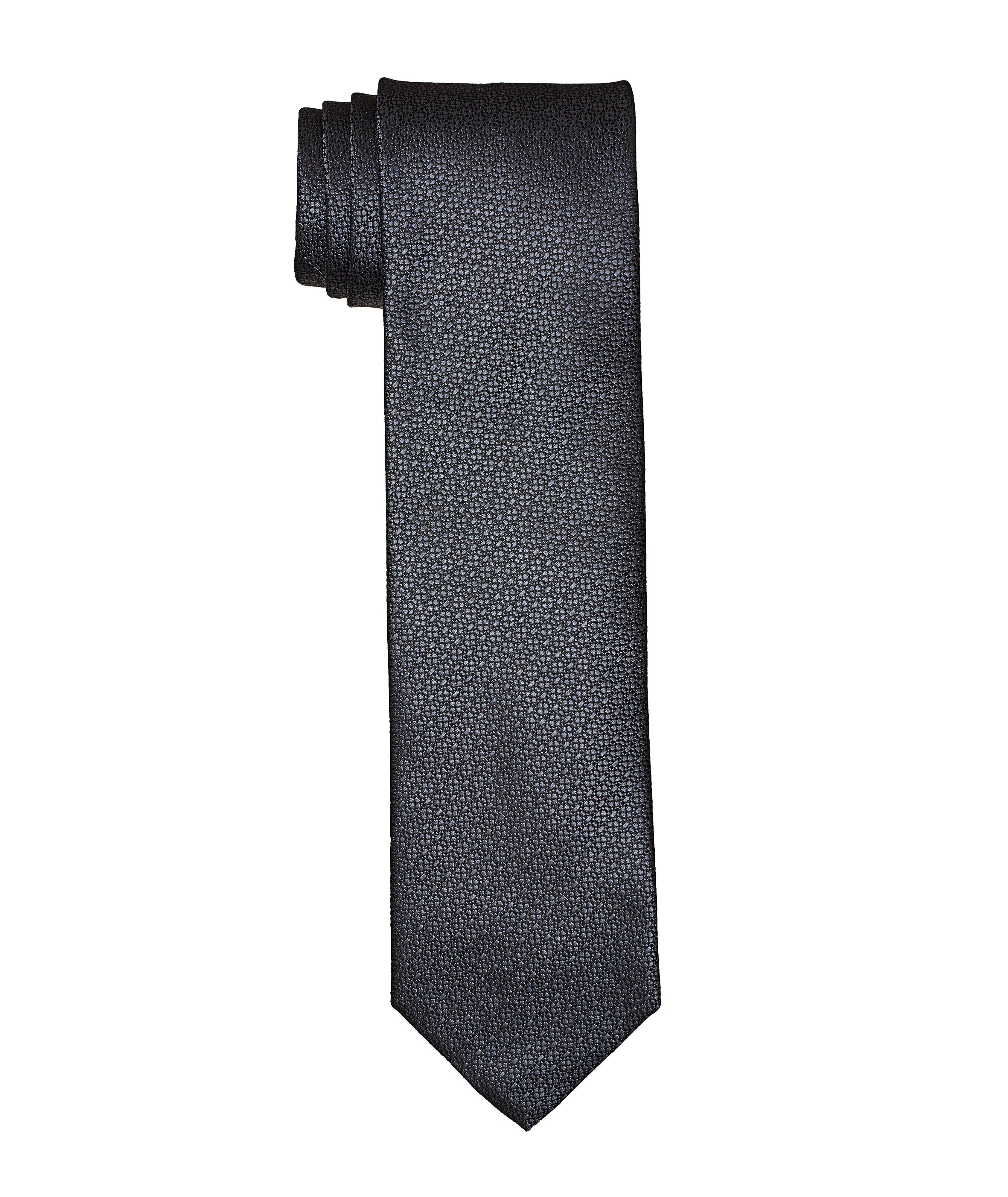 Textured Neat Silk Tie image 0