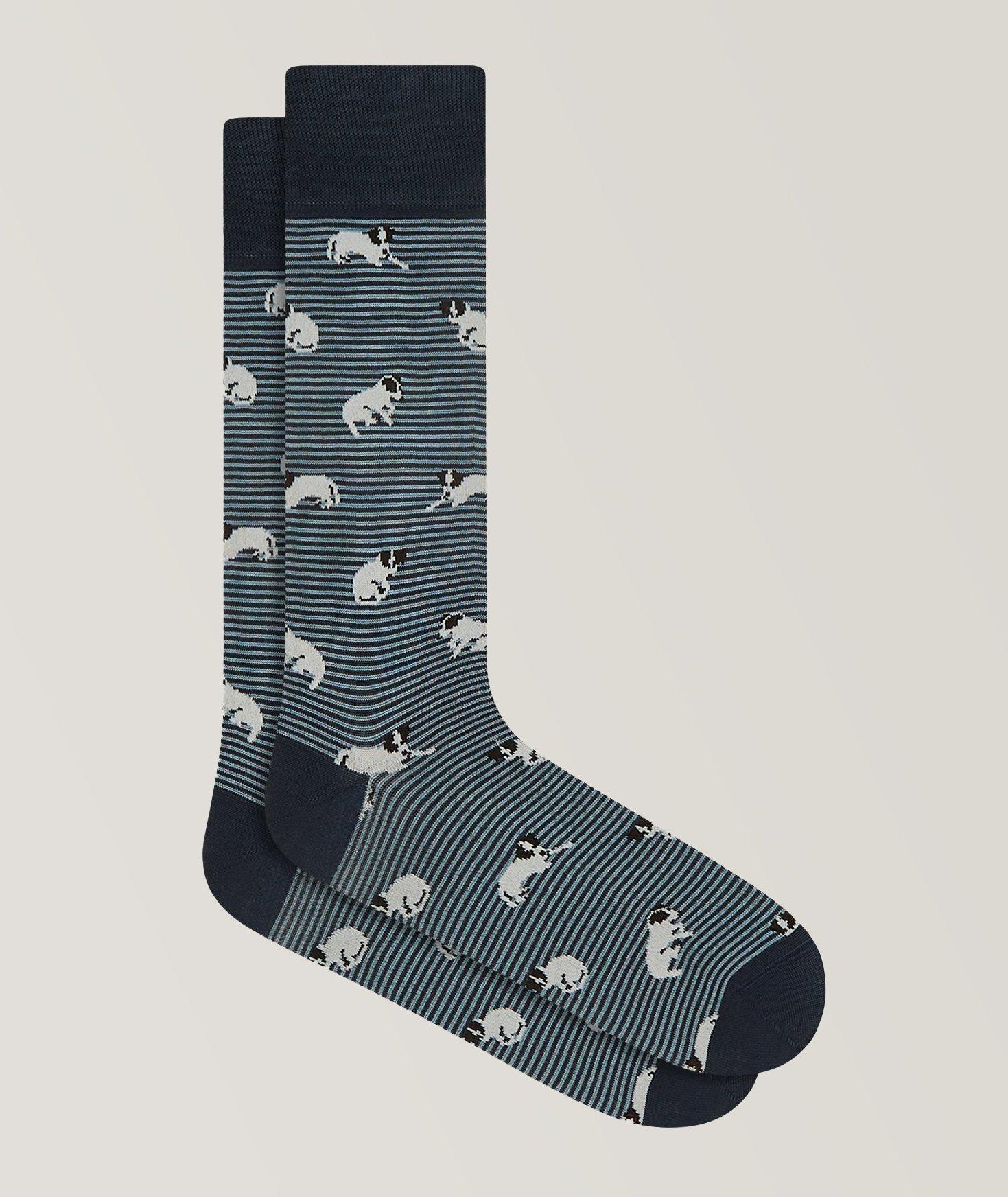 Chaussettes en mélange de coton à motif image 0