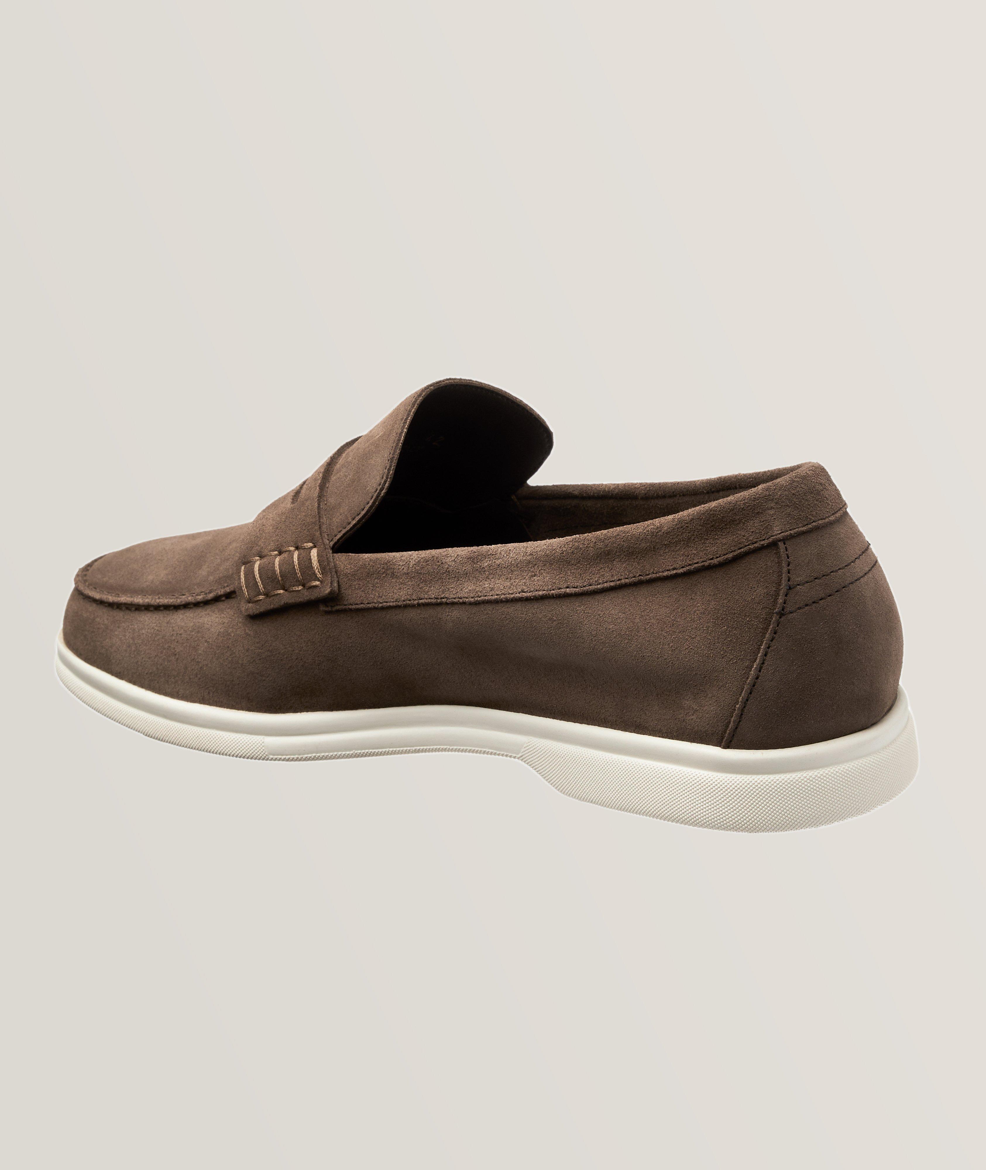 Grain Suede Penny Loafers image 1