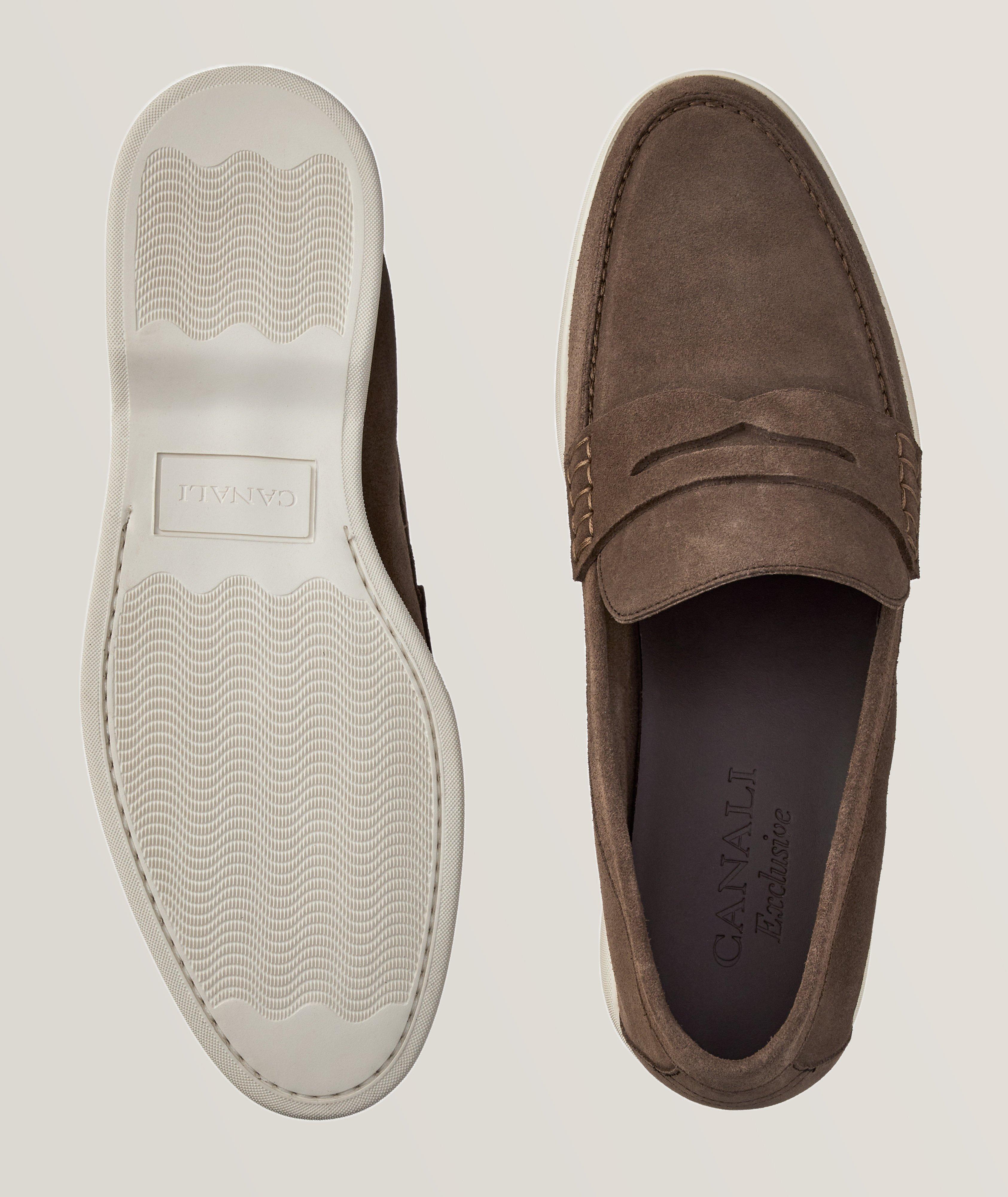 Grain Suede Penny Loafers image 2