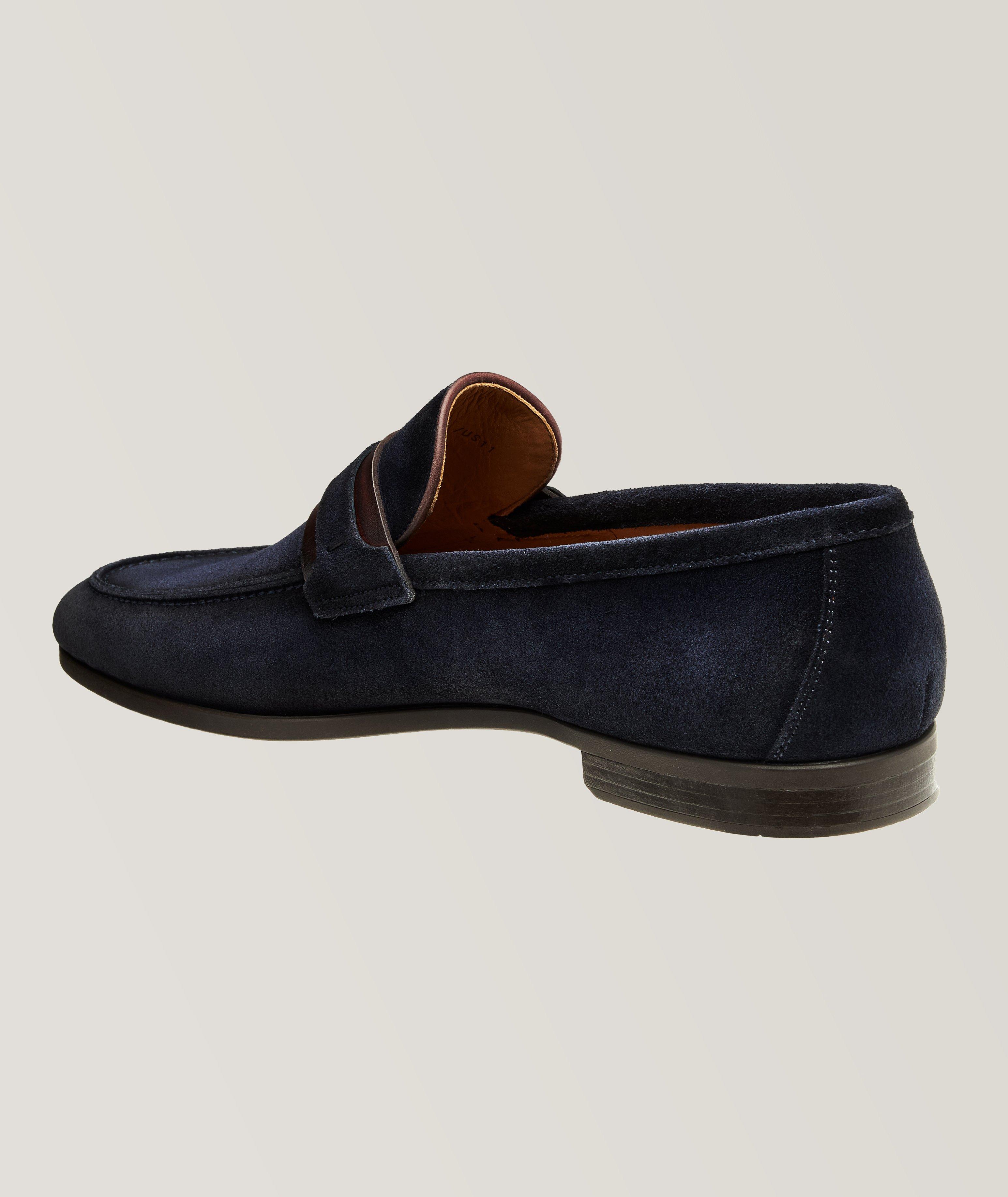 Magnanni blue 2024 suede shoes