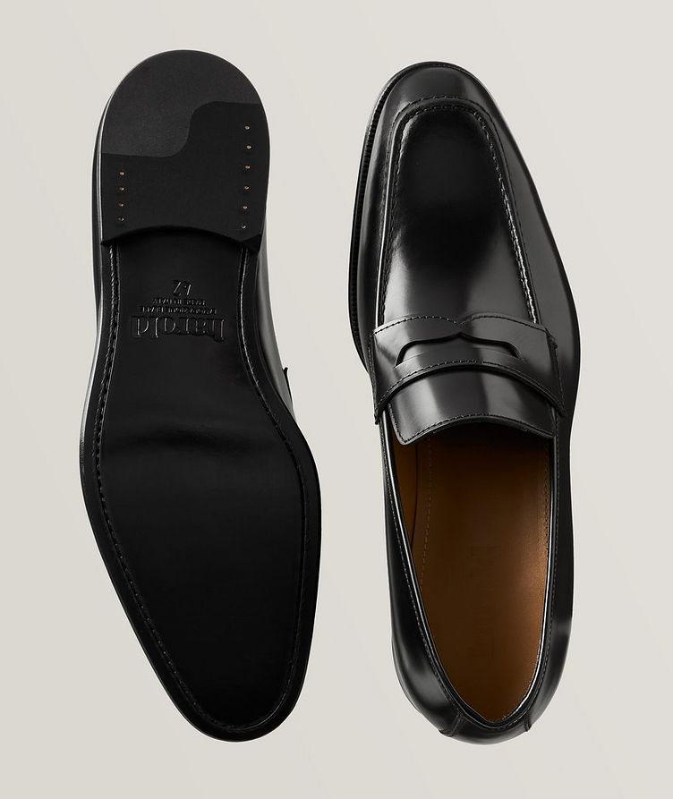 Polished Leather Penny Loafers image 2
