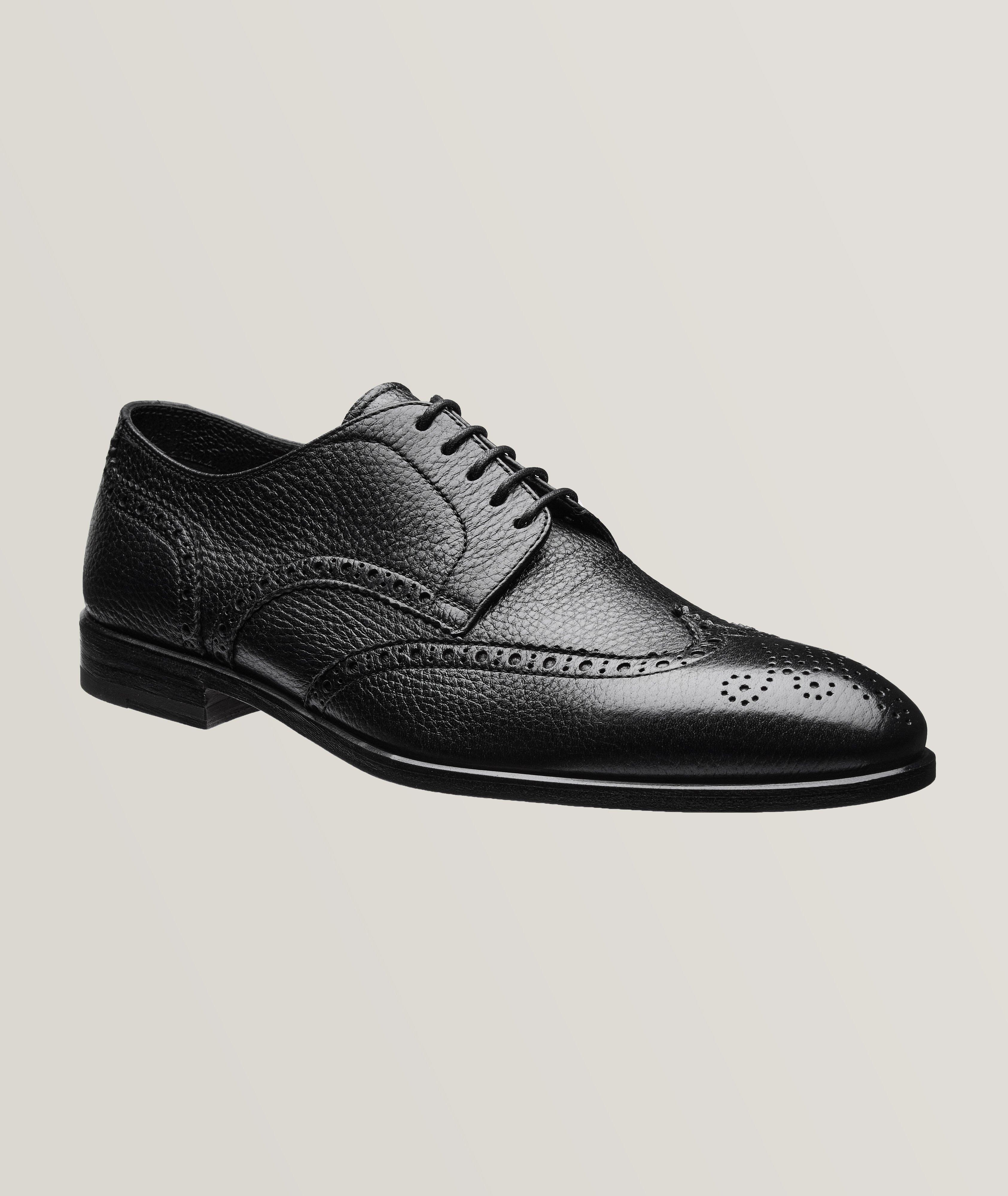 Deerskin Wingtip Lace Up Derbies image 0