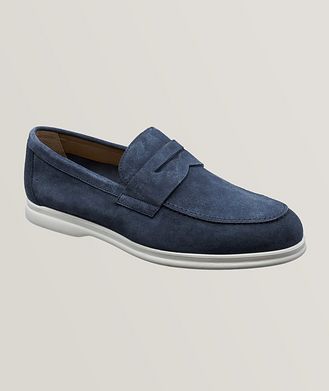 Doucal's Suede Penny Loafers