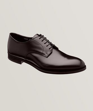 Doucal's Polished Leather Lace-Up Derbies