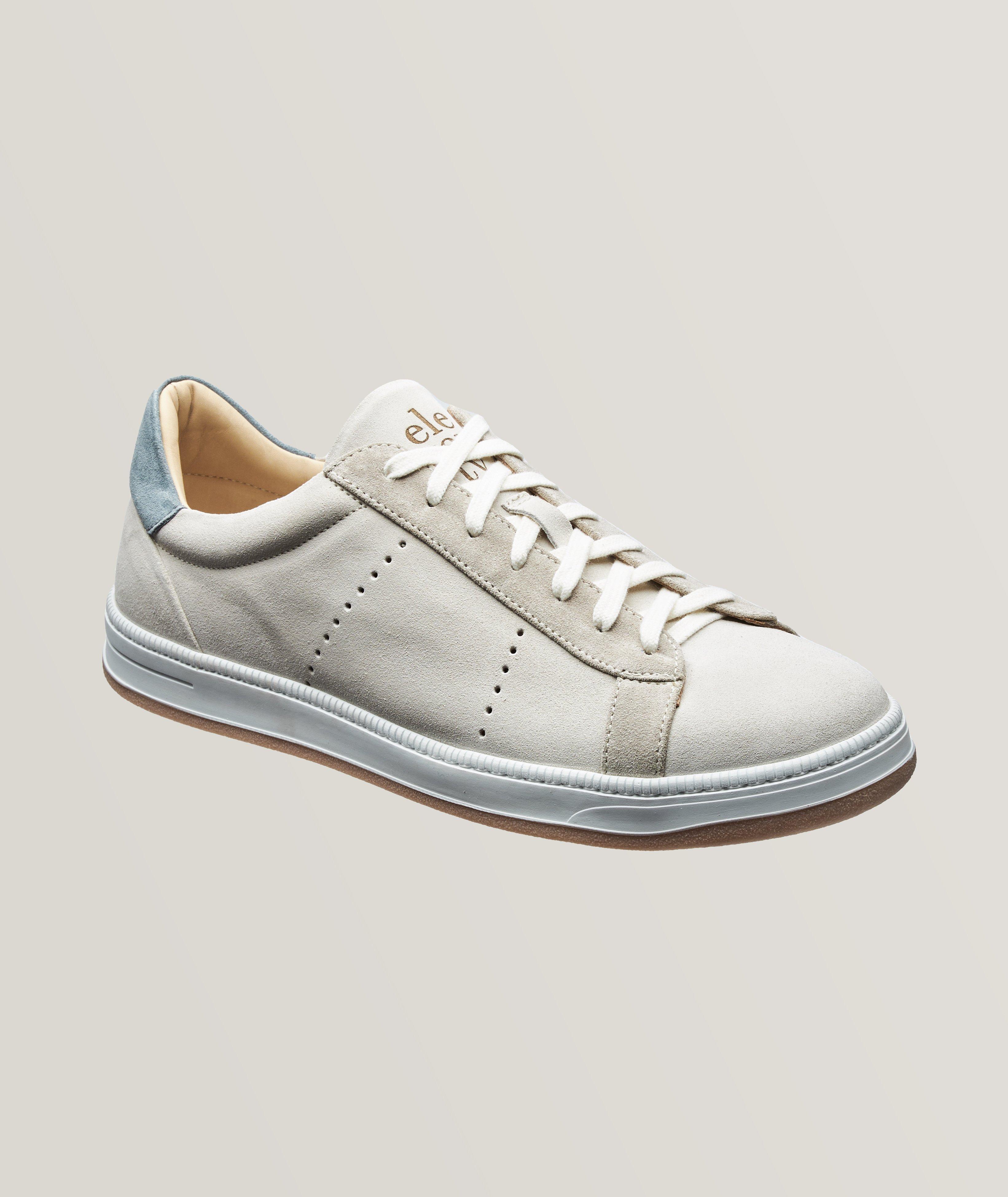 Chaussure sport sectionnée en suède image 0