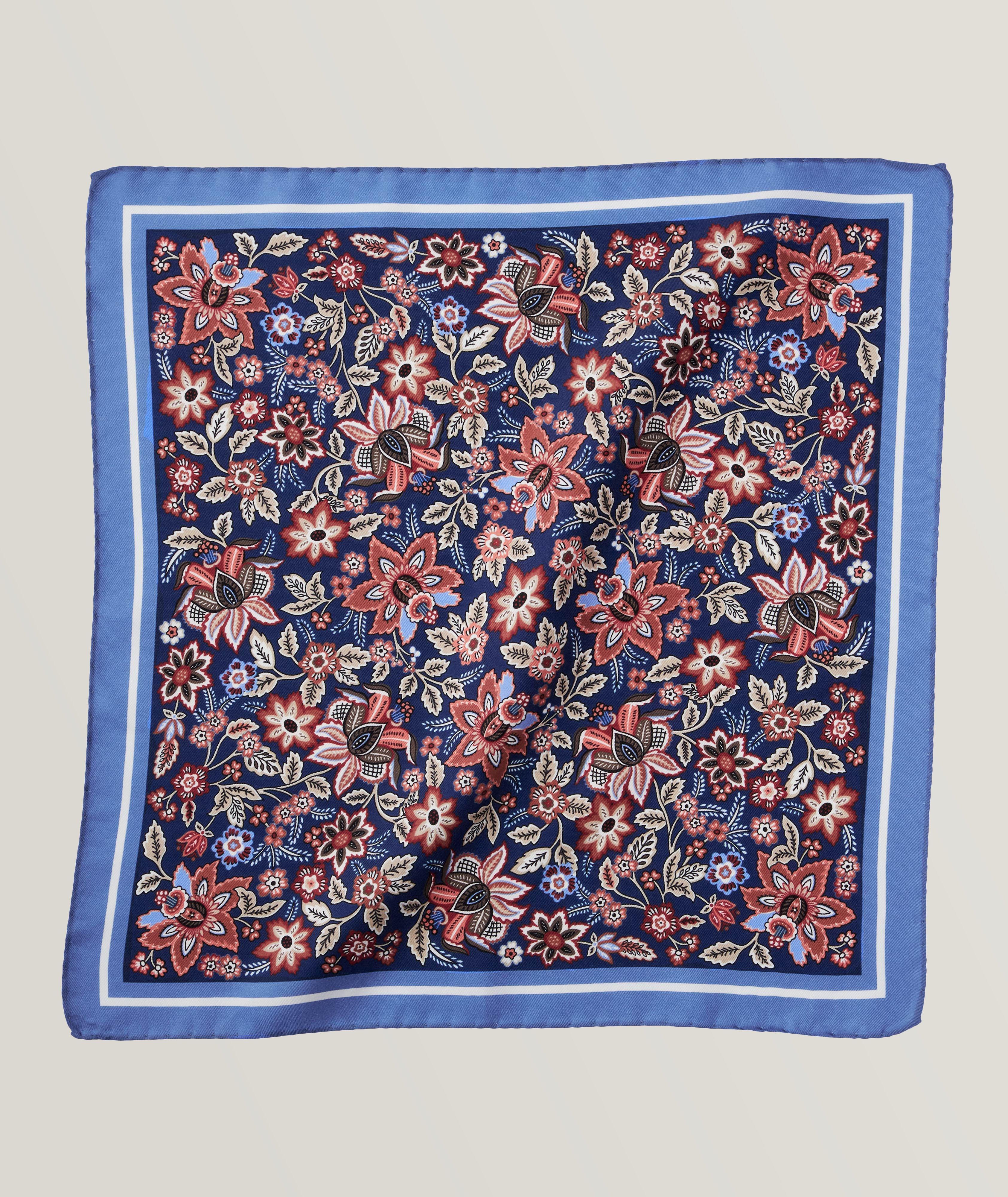 Canali Silk Floral Print Pocket Square | Ties, Pocket Squares & Formal | Harry Rosen