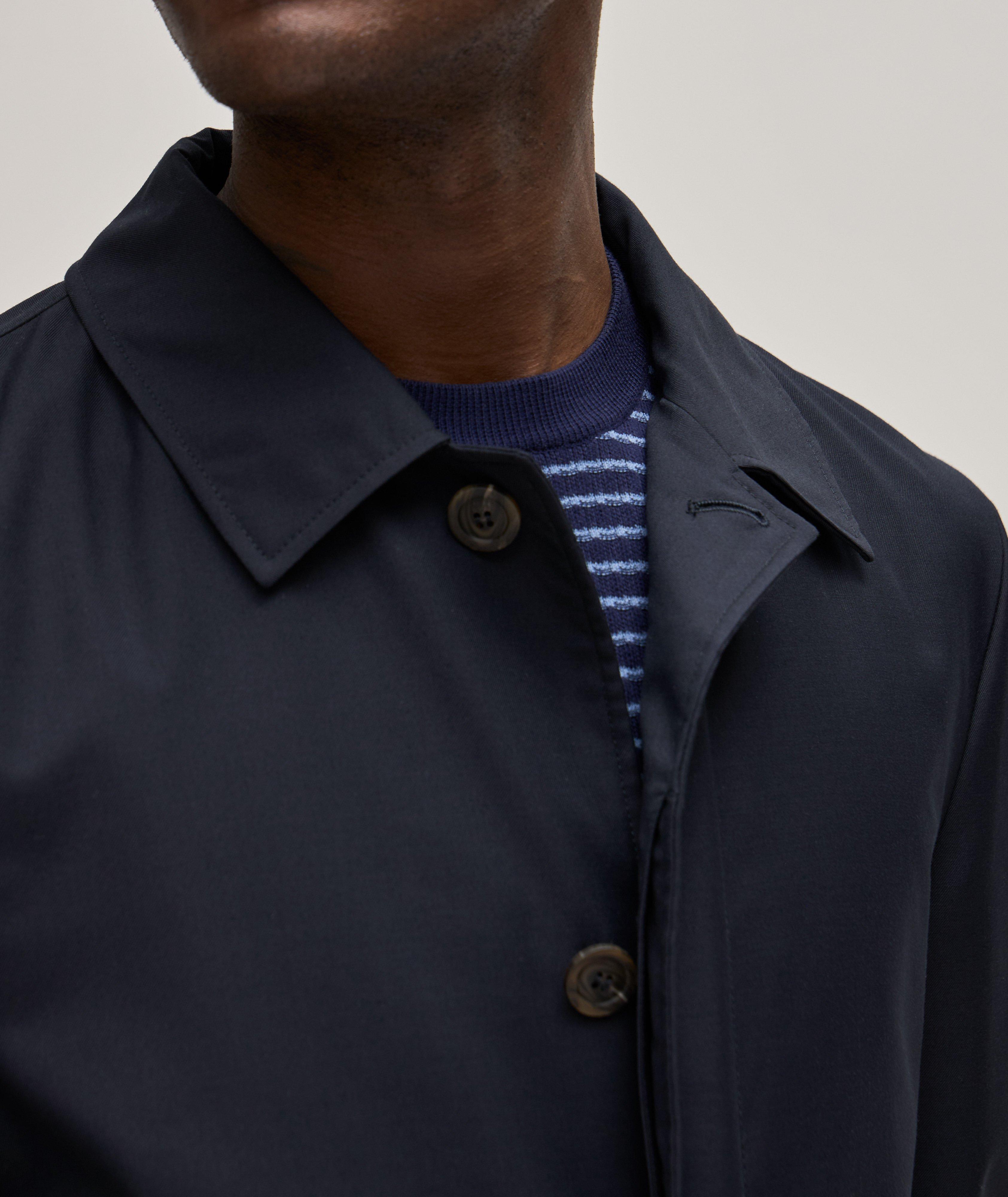 Canali Sartorial Rain & Wind Tech Car Coat, Coats