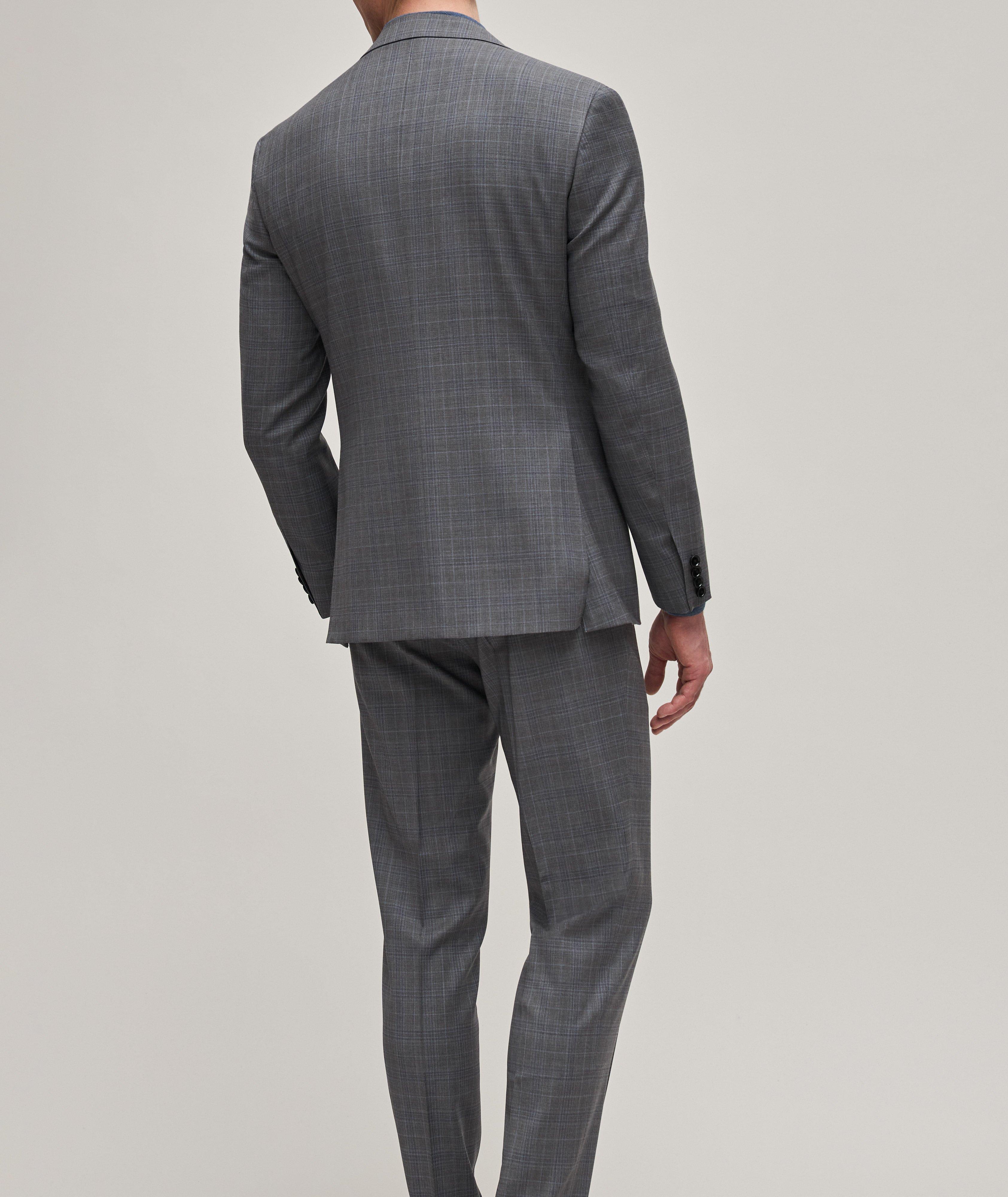 Kei Stretch-Wool Tonal Plaid Suit image 2