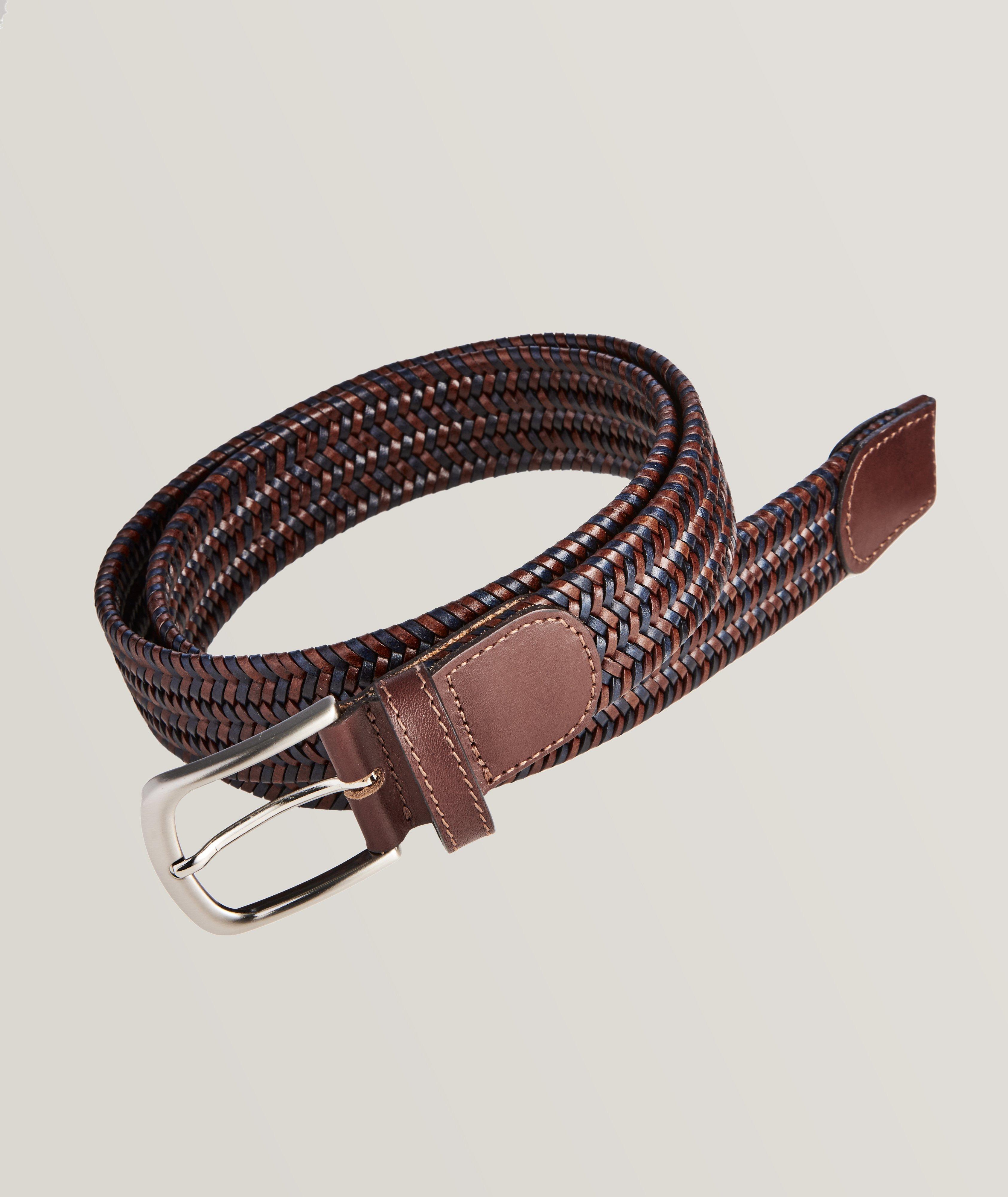 Stretch Woven Leather Belt image 0