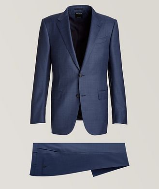 ZEGNA Sartorial Multiseason Stretch-Wool Crosshatch Suit