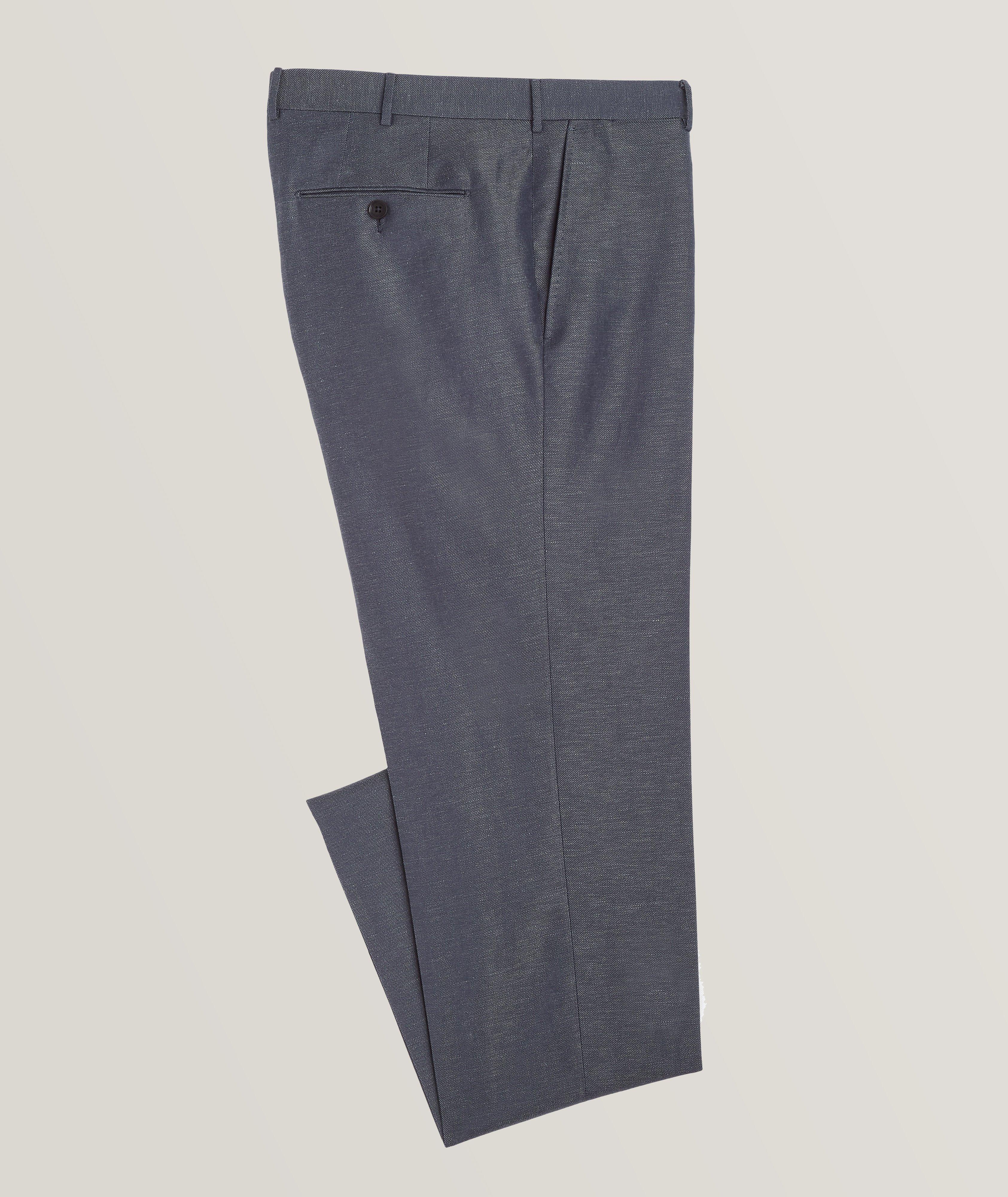 Zegna Sartorial Wool-Linen Dress Pants